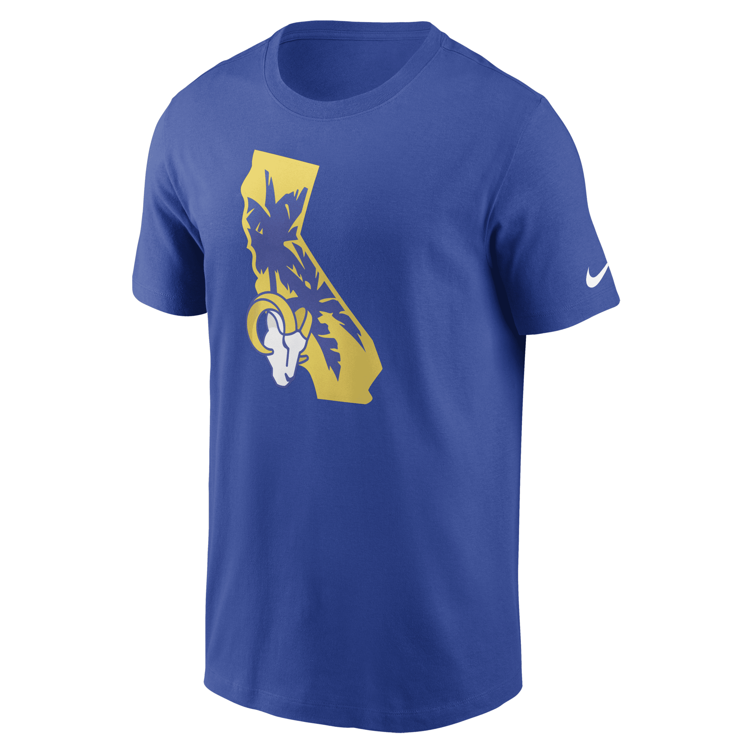Shop Nike Men's Local Essential (nfl Los Angeles Rams) T-shirt In Blue