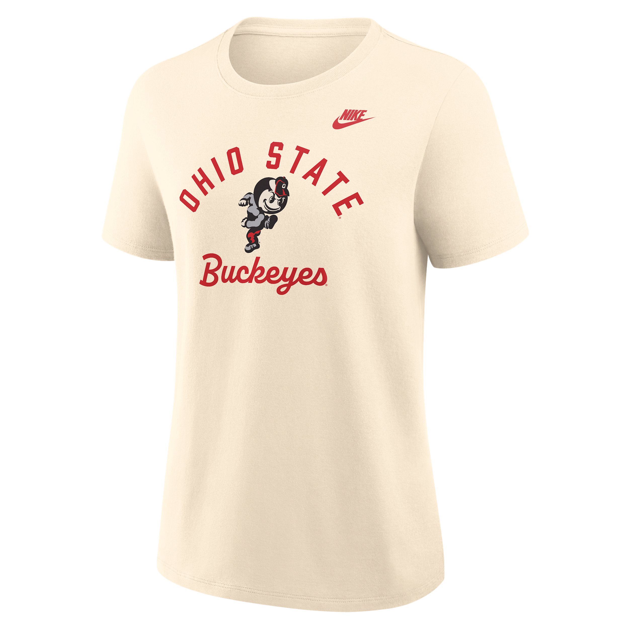 Ohio State Legacy Team Name Nike Women's College T-Shirt in Brown | 01K915AOBV-VQW