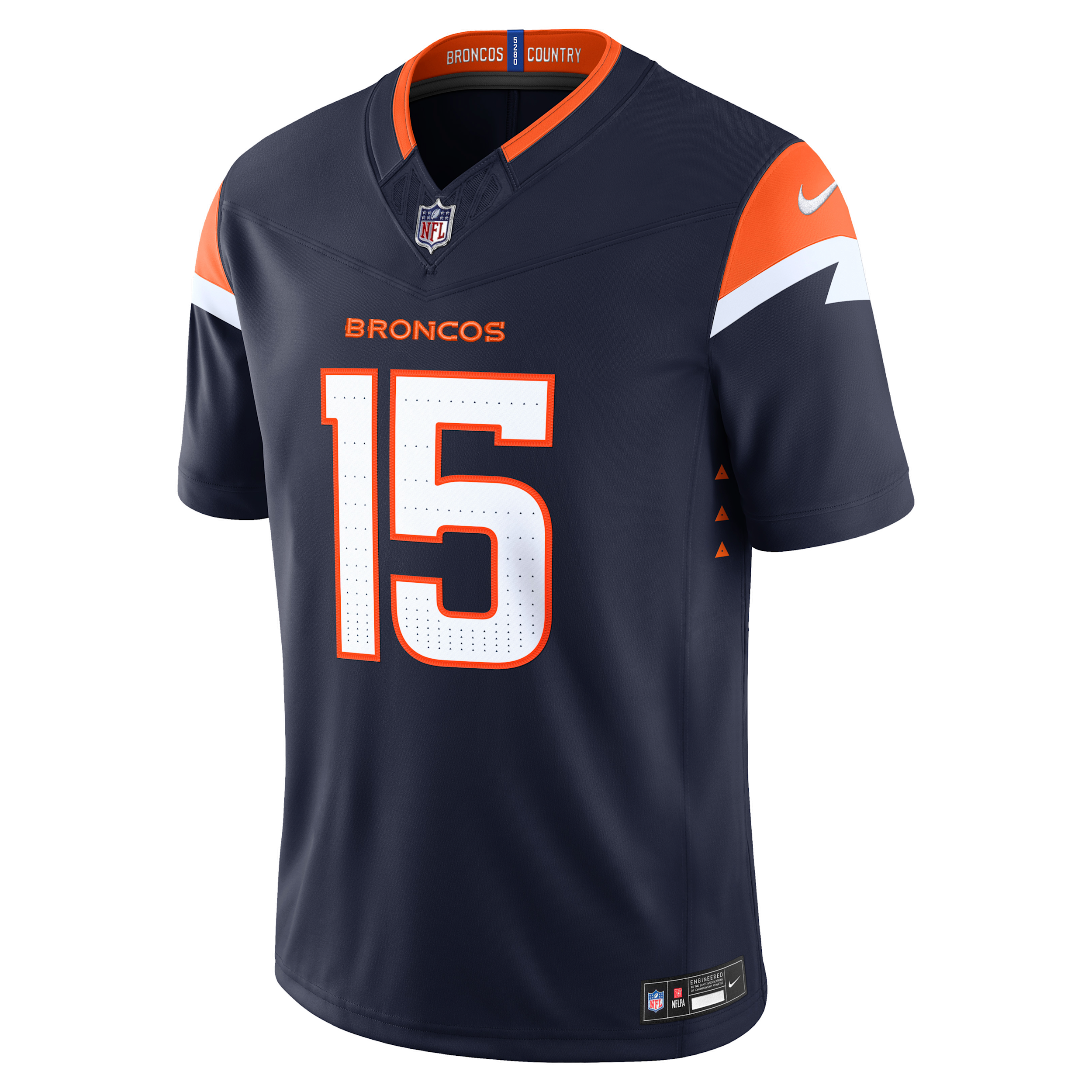 Men's Nike Nik Bonitto Navy Denver Broncos Alternate Vapor F.U.S.E. Stitched Limited Jersey
