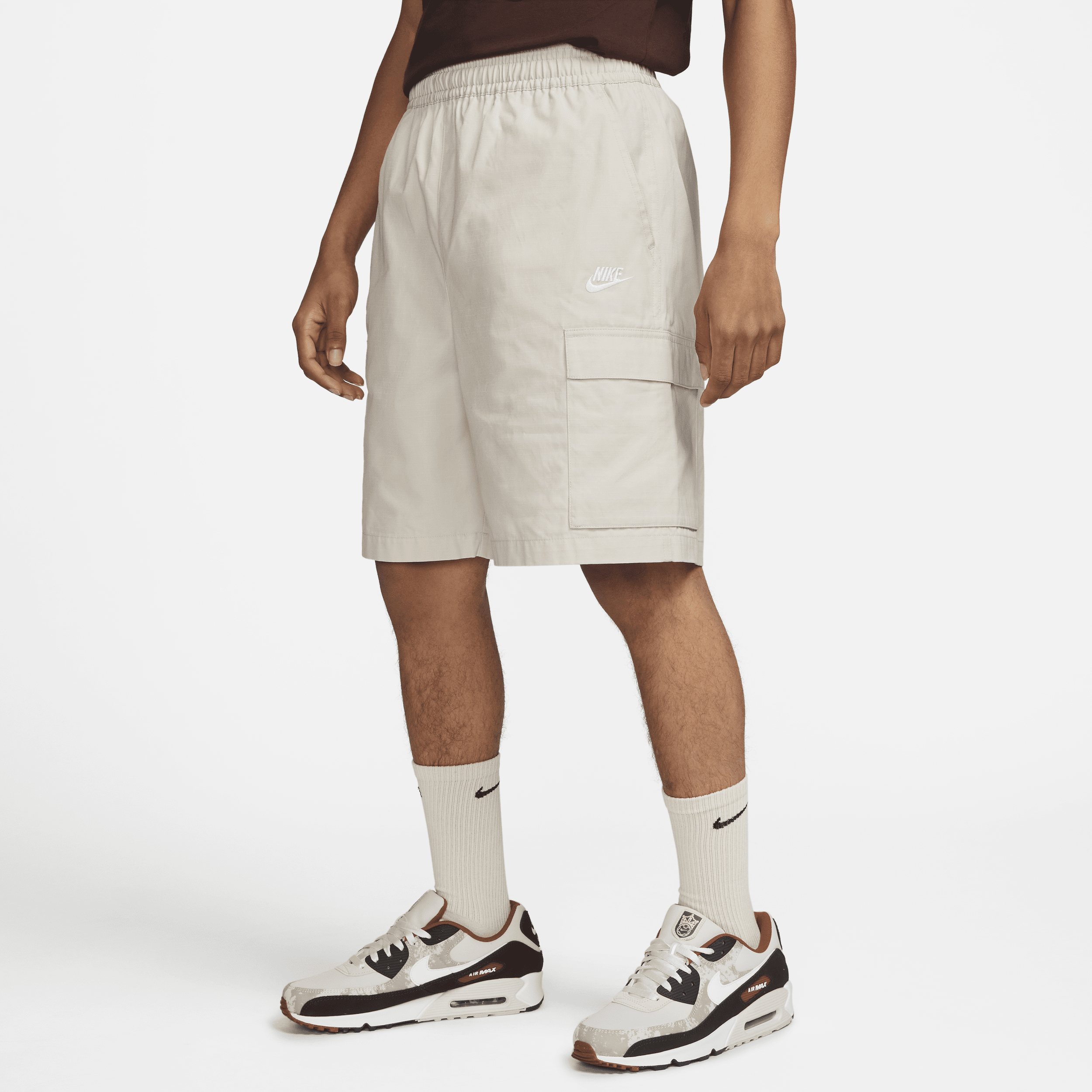 Nike Men's Club Woven Cargo Shorts in Brown | FB1246-104