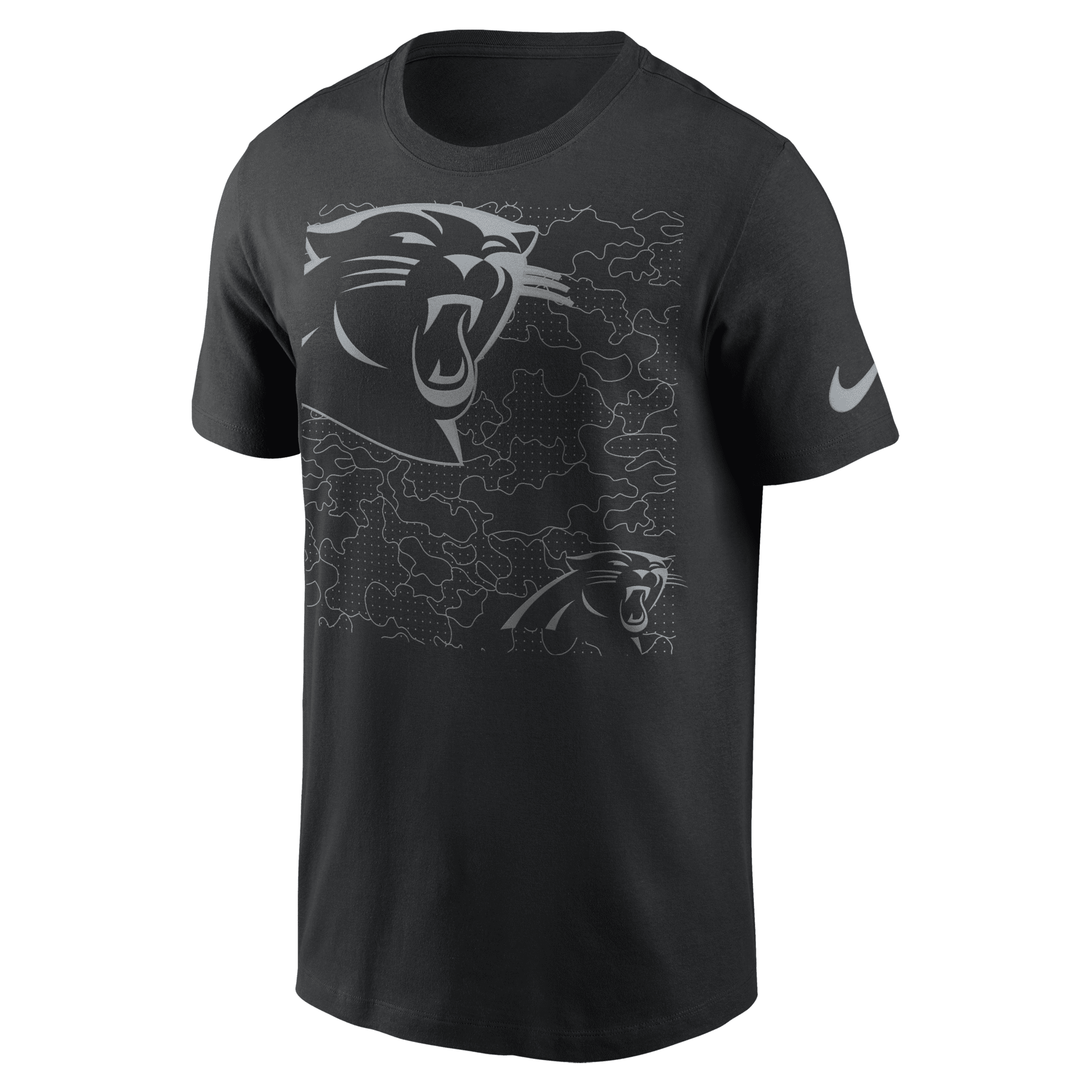 Nike Men's Rflctv Logo (nfl Carolina Panthers) T-shirt In Black