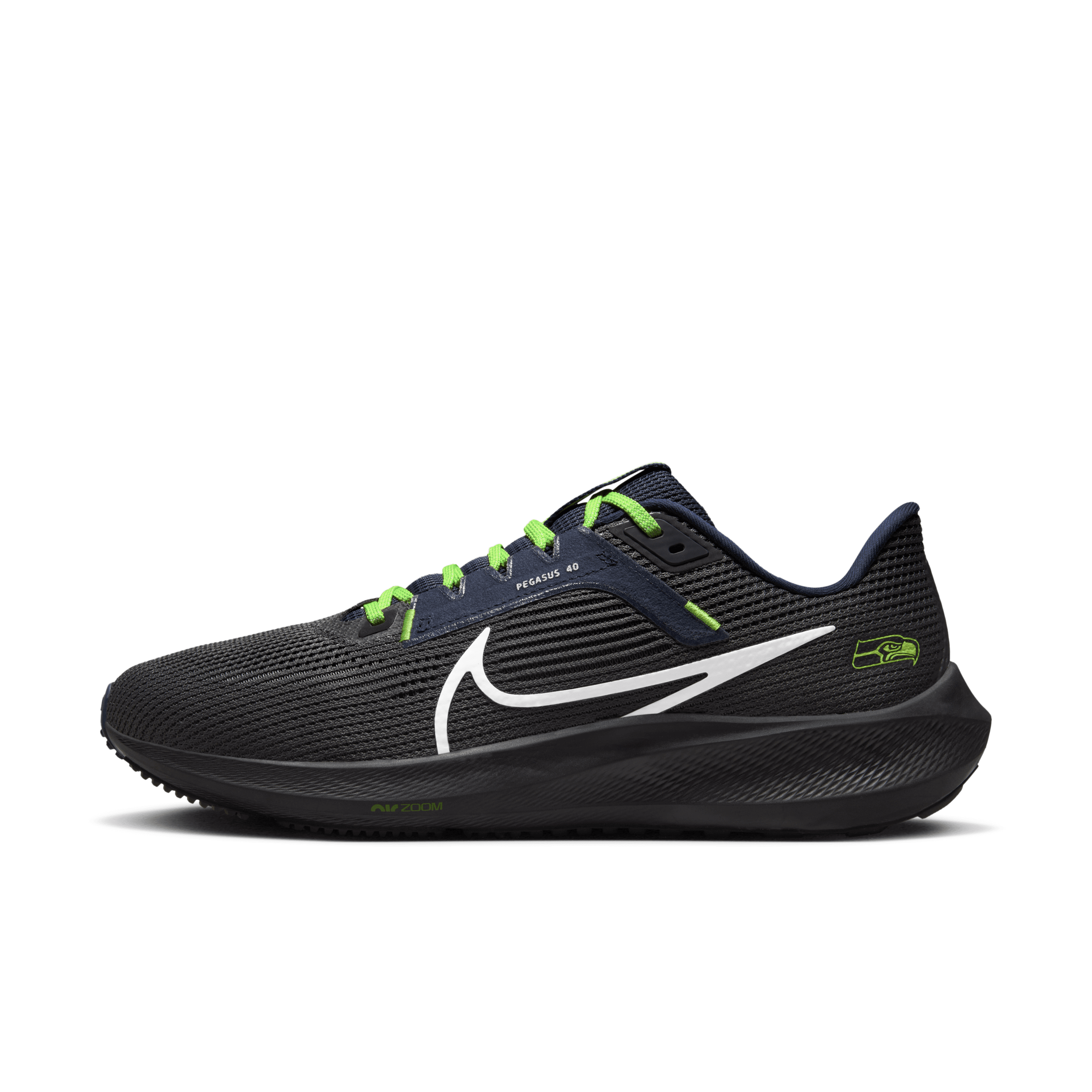 Nike Men's Pegasus 40 (nfl Seattle Seahawks) Road Running Shoes In Grey