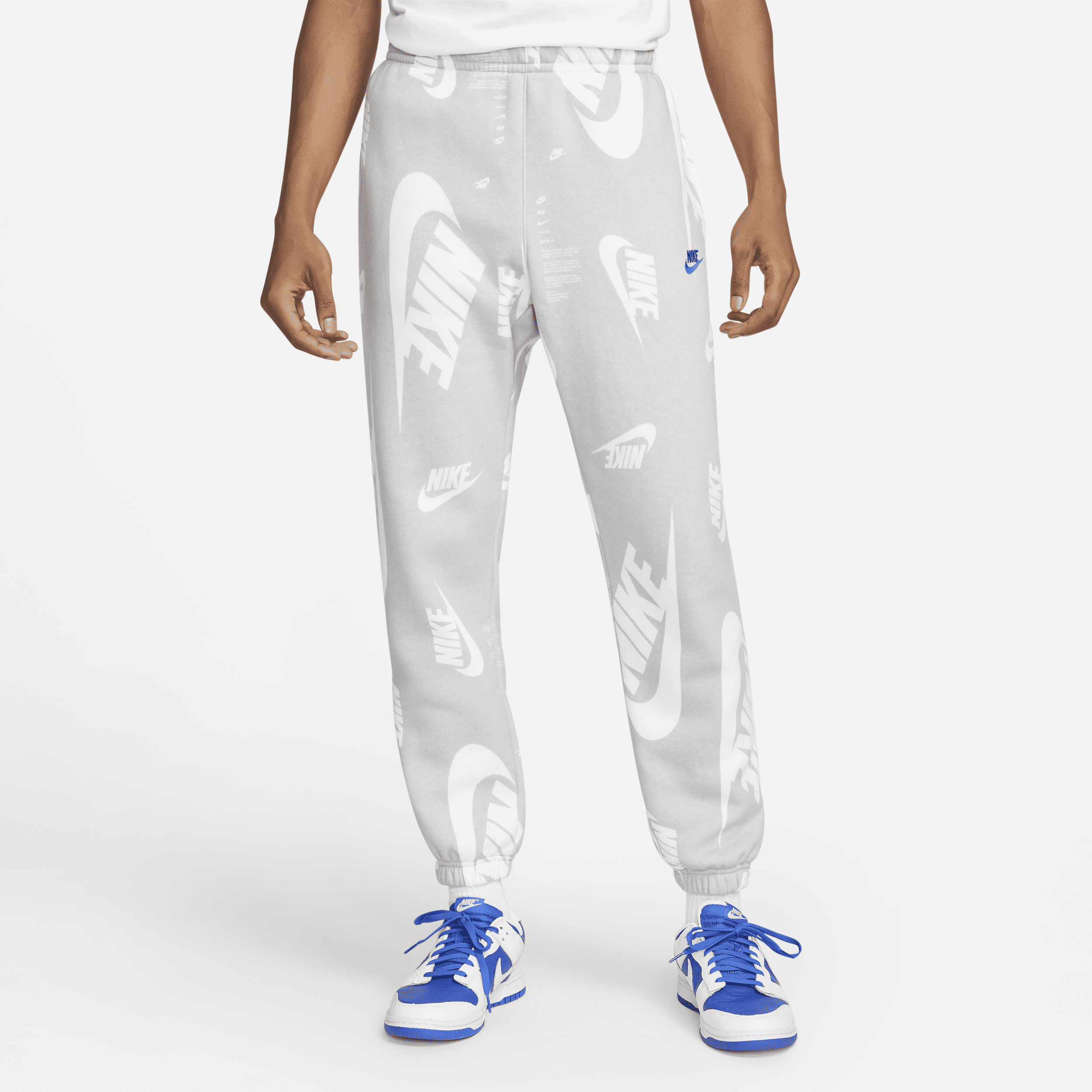 Nike Men's Club Fleece Pants In Grey