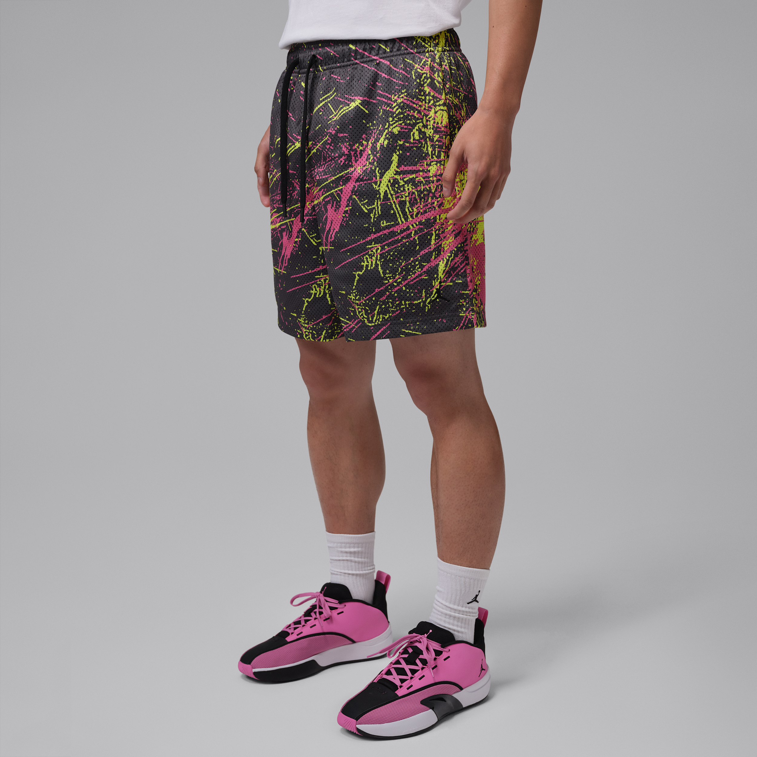 Men's Jordan Brooklyn Mesh Shorts in Grey | IV7356-060