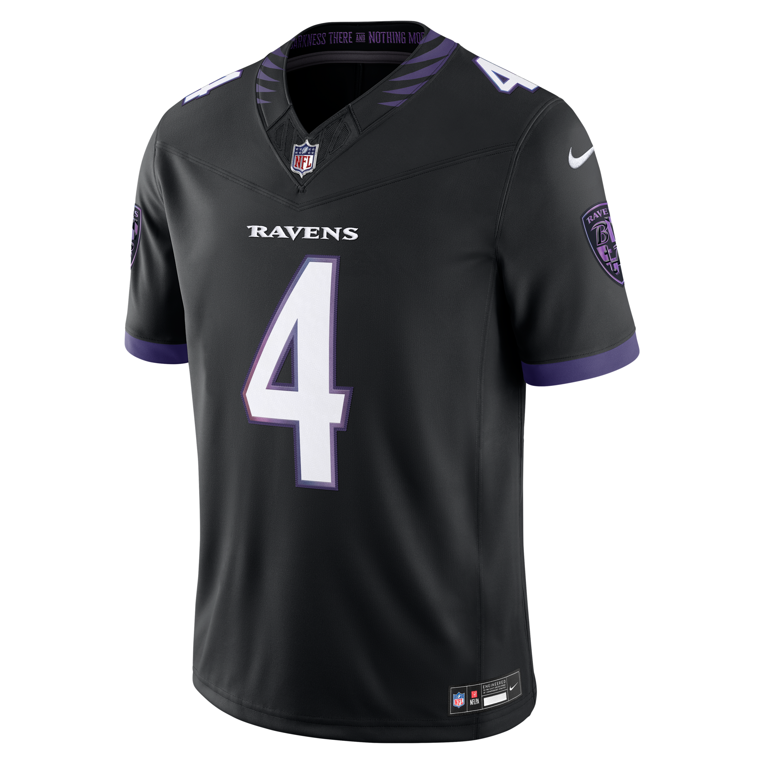 Men's Nike Zay Flowers Black Baltimore Ravens Alternate Alternate Vapor F.U.S.E. Stitched Limited Jersey