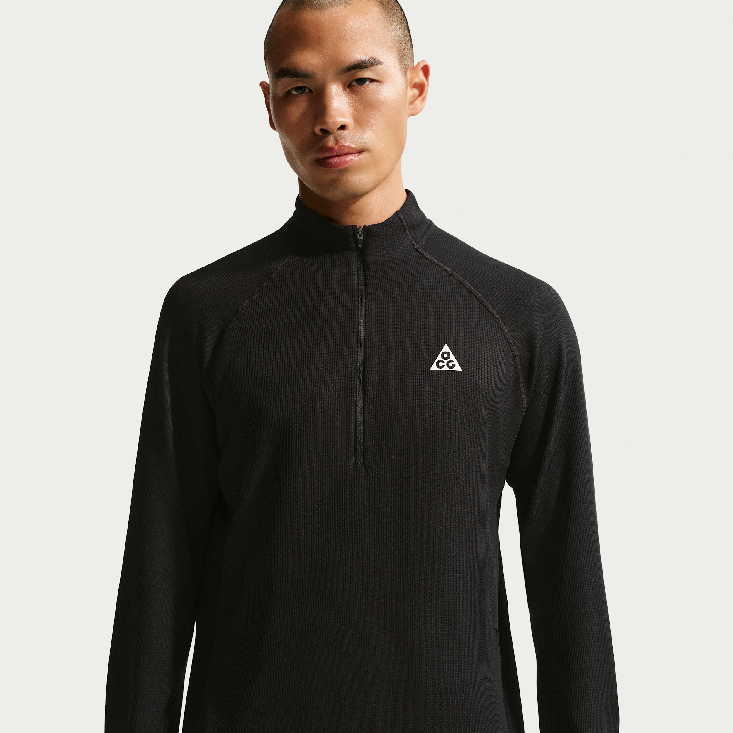 Men's Nike ACG Dri-FIT Mid-Layer 1/4-Zip Trail Running Top in Black | IO9669-010