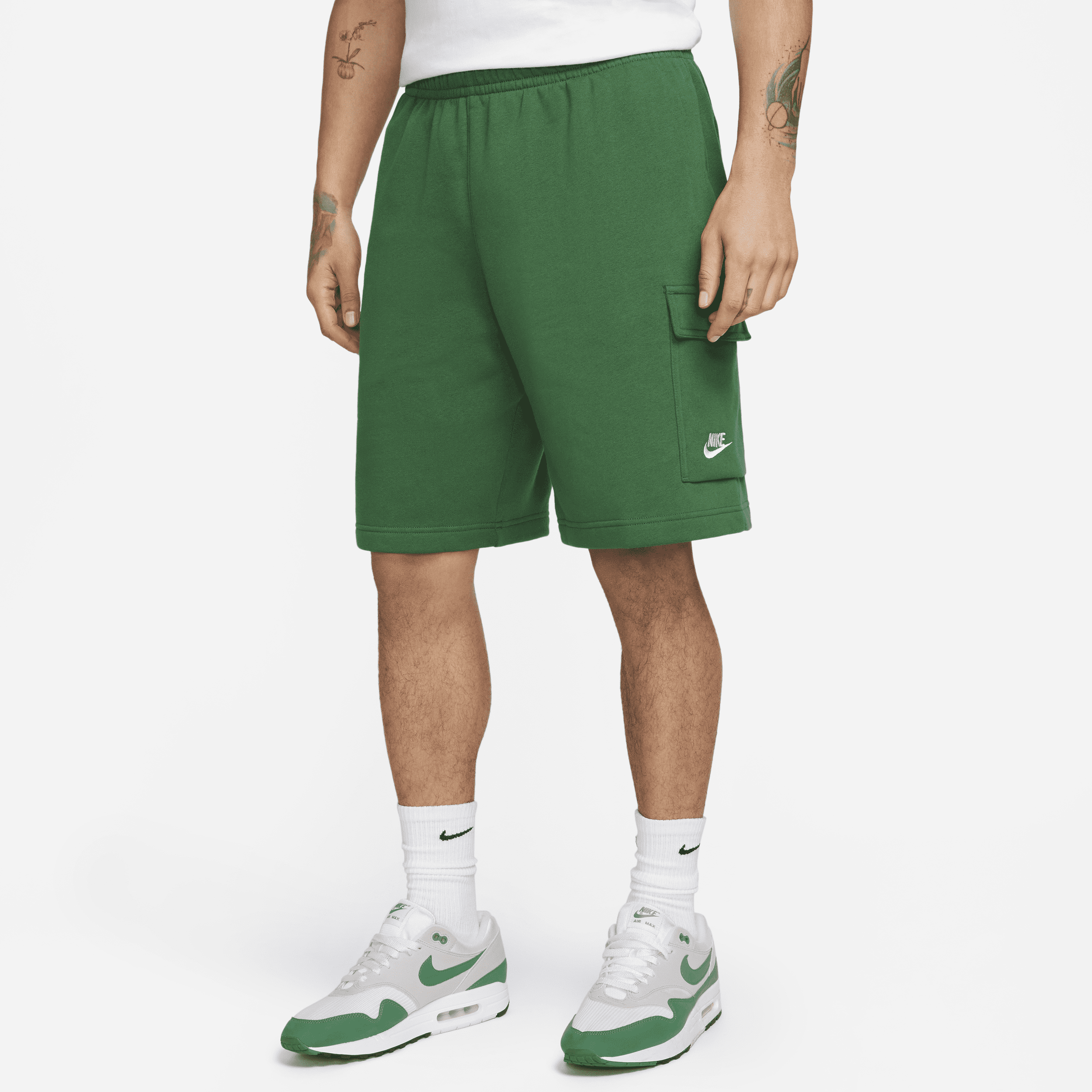 Nike Men's Sportswear Club Cargo Shorts In Green | ModeSens