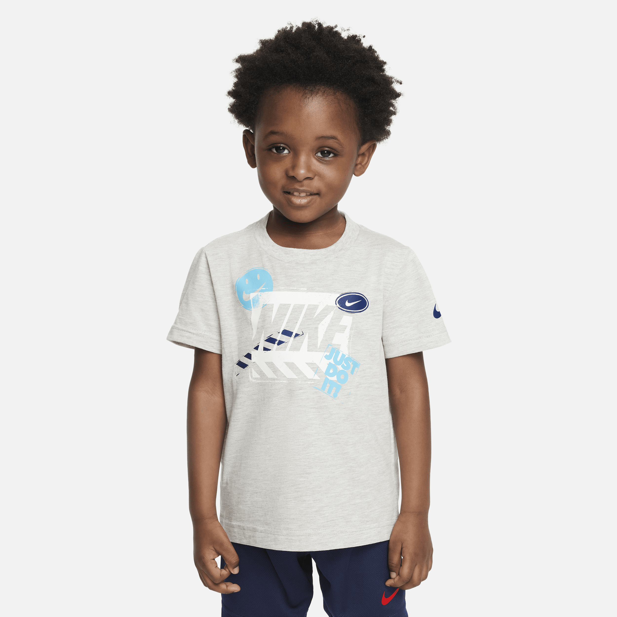 Nike Babies' Hazard Stamp Tee Toddler T-shirt In Grey