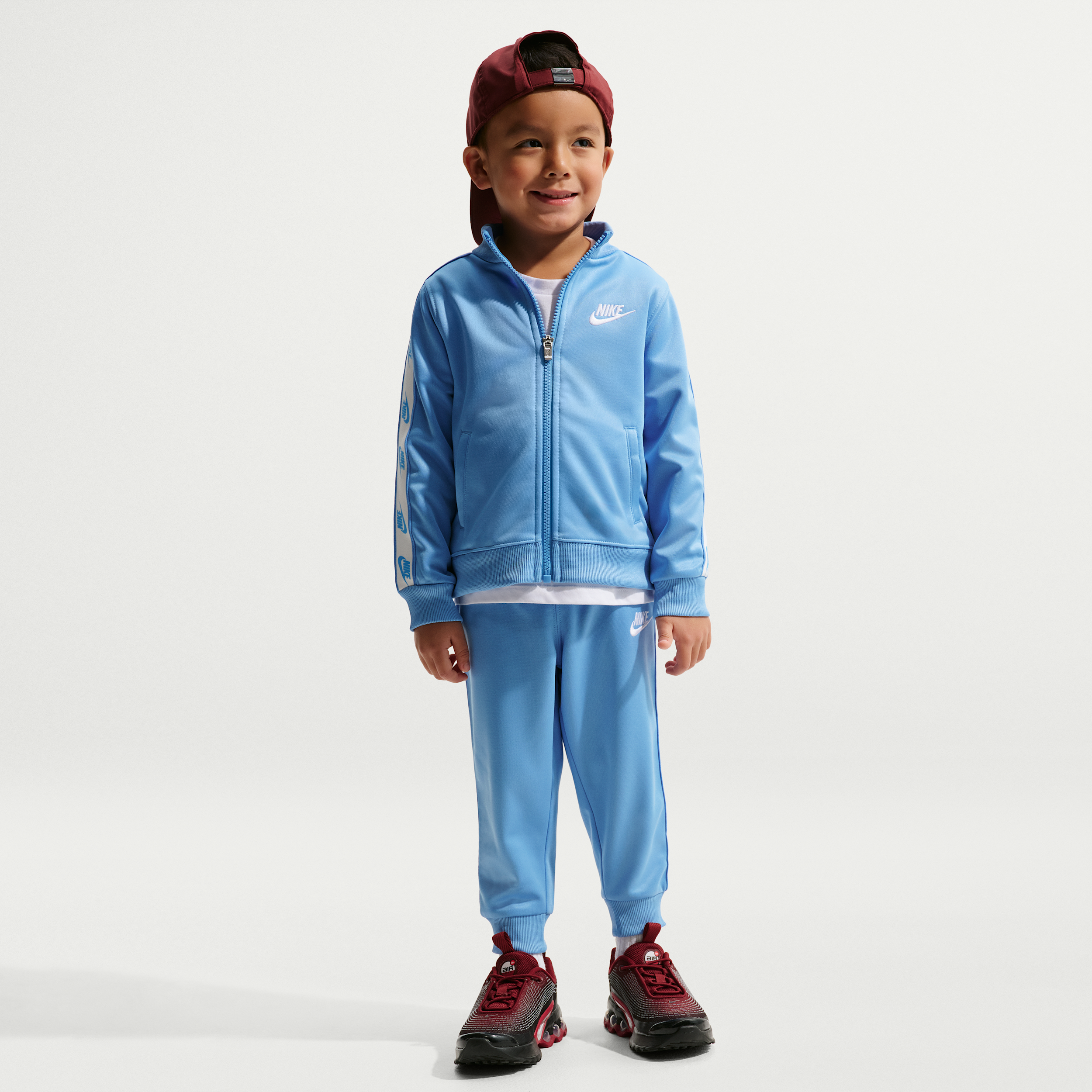 Nike Dri-FIT Toddler 2-Piece Full-Zip Set with Logo Taping in Blue 76M452-B9F 41$