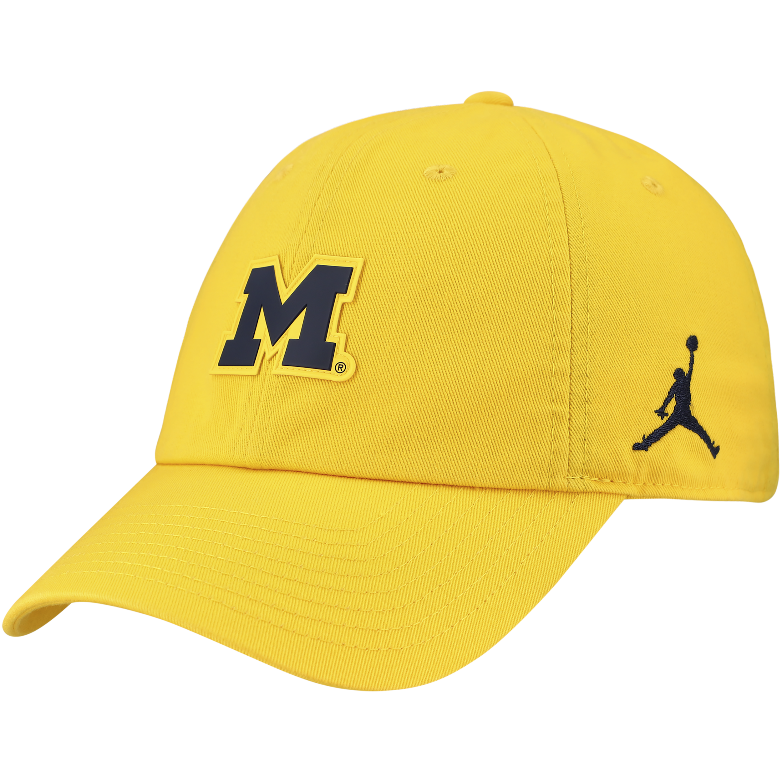 Jordan Men's Maize Michigan Wolverines Club Swoosh Performance Adjustable Hat In Yellow