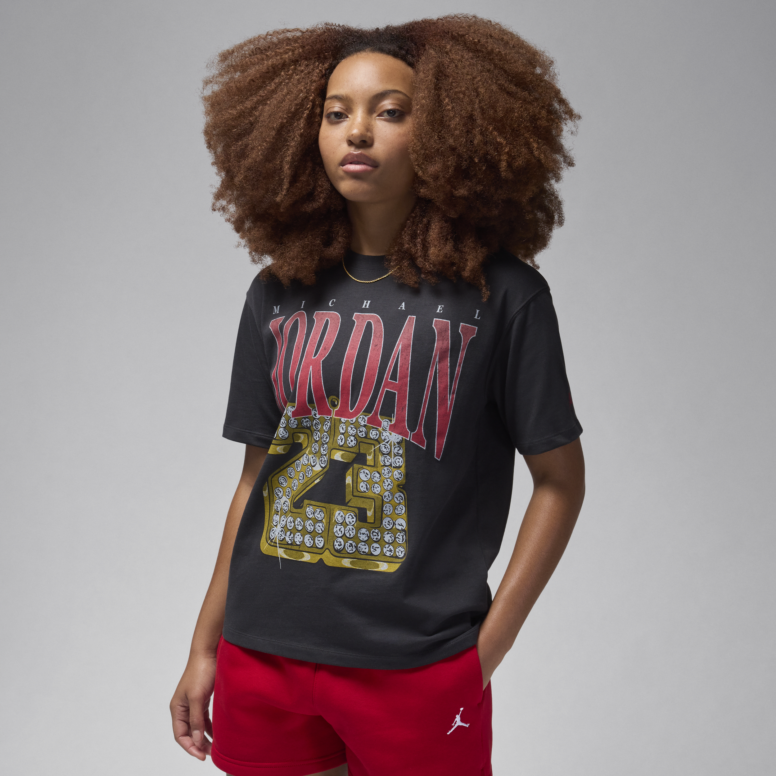 Shop Jordan Women's  (her)itage Graphic T-shirt In Black