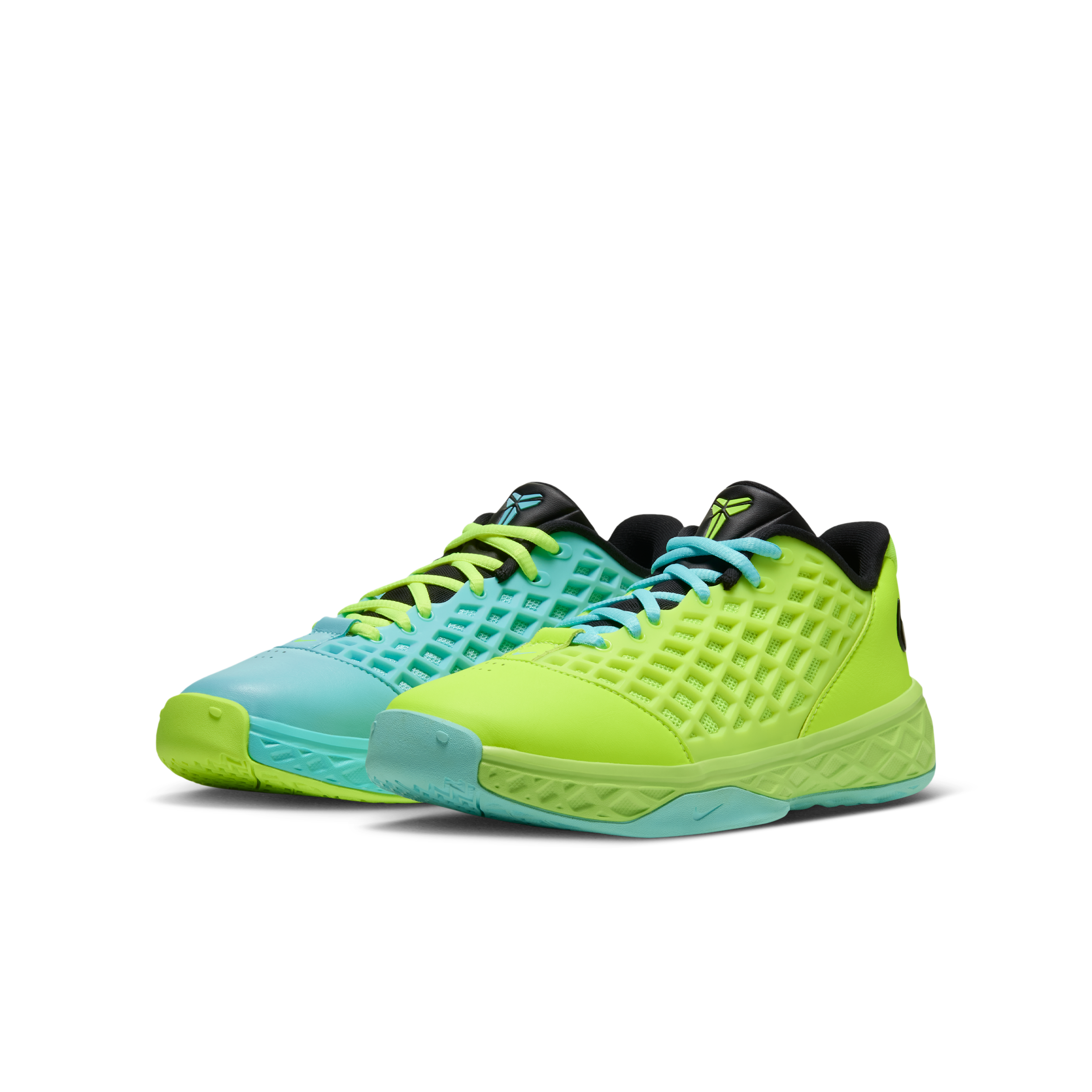 Nike Kids' Grade School Kobe III Low 'Mambacurial' Basketball Shoes, Size 5.5, Multi/Black