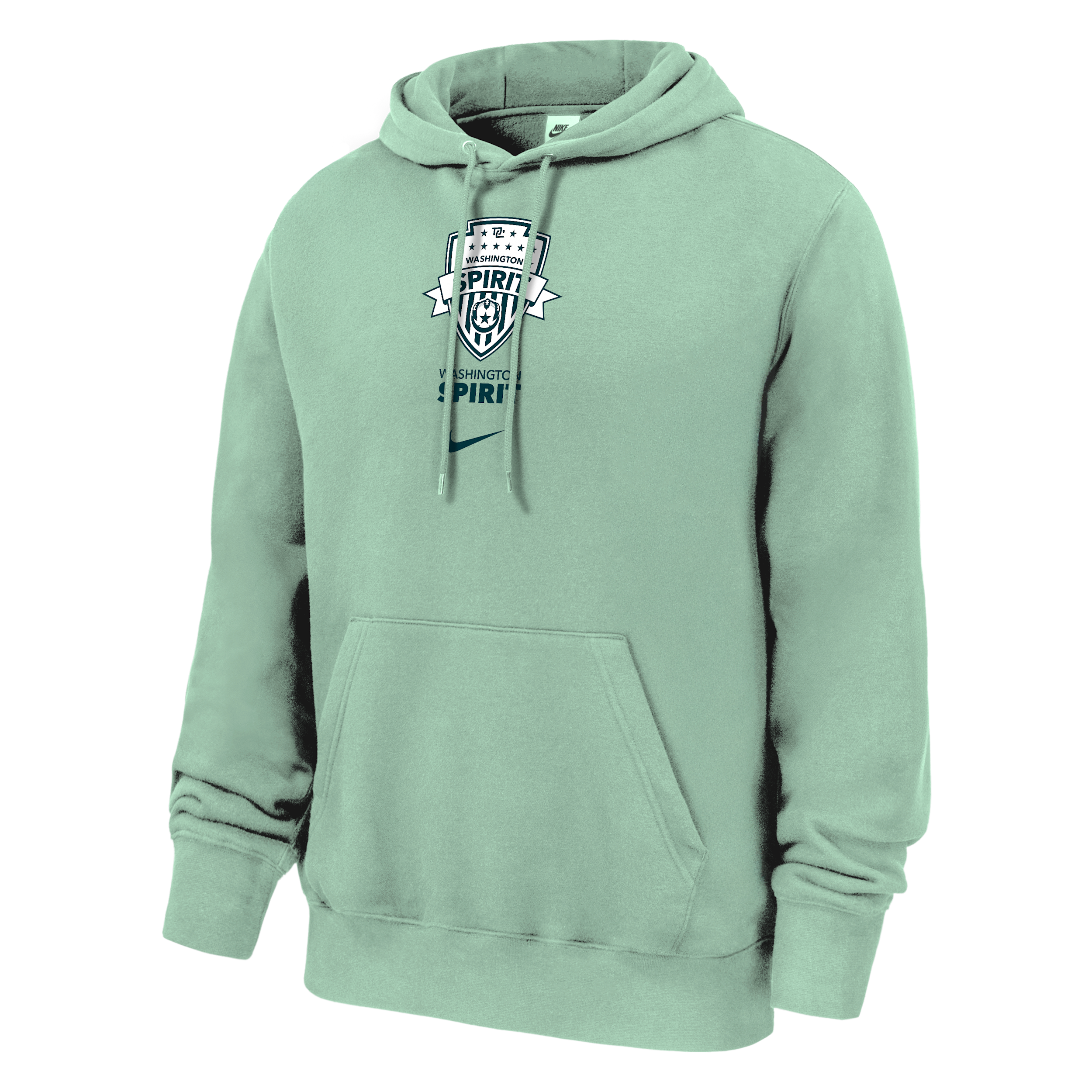Washington Spirit Club Fleece Nike Men's NWSL Pullover Hoodie in Green | M31233WSNS26-ENG