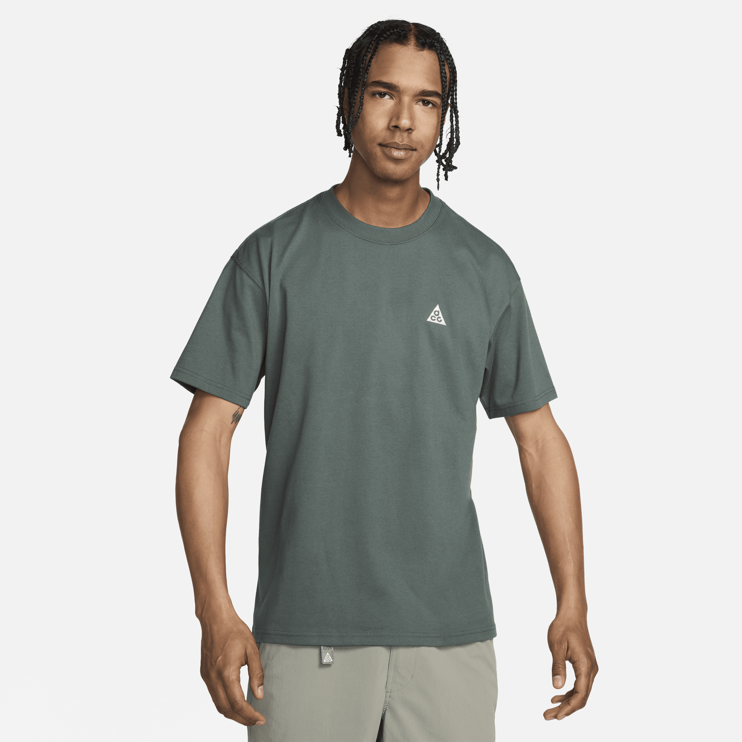 Shop Nike Men's  Acg T-shirt In Green