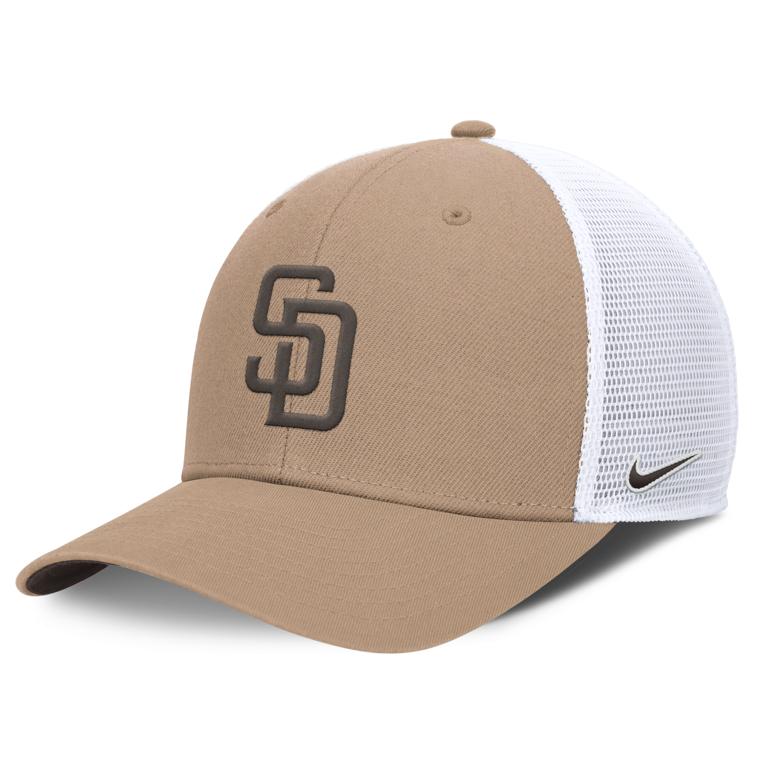 Shop Nike San Diego Padres Hemp Rise  Men's Mlb Trucker Adjustable Hat In Brown