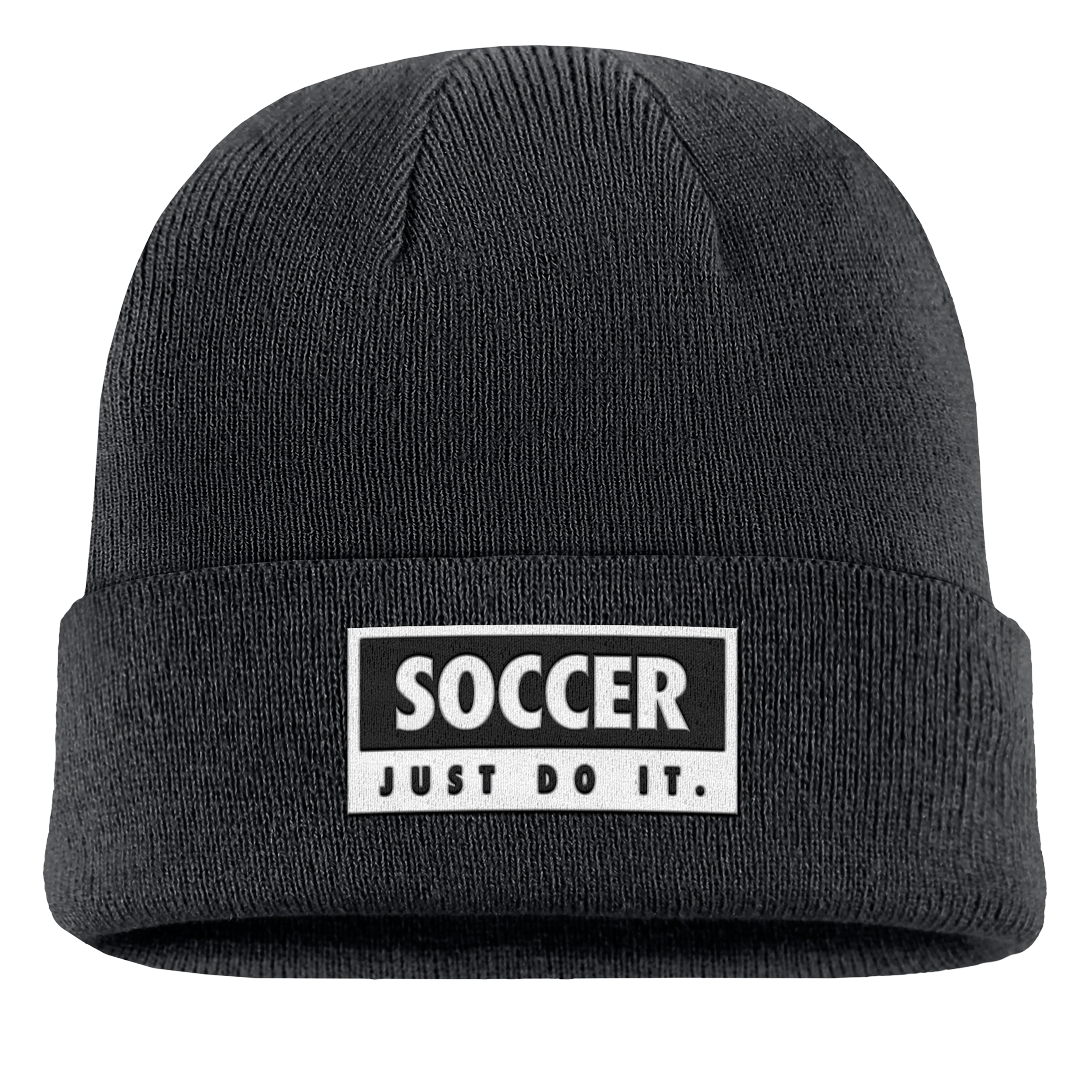 Nike Unisex Swoosh Peak Soccer Beanie In Black
