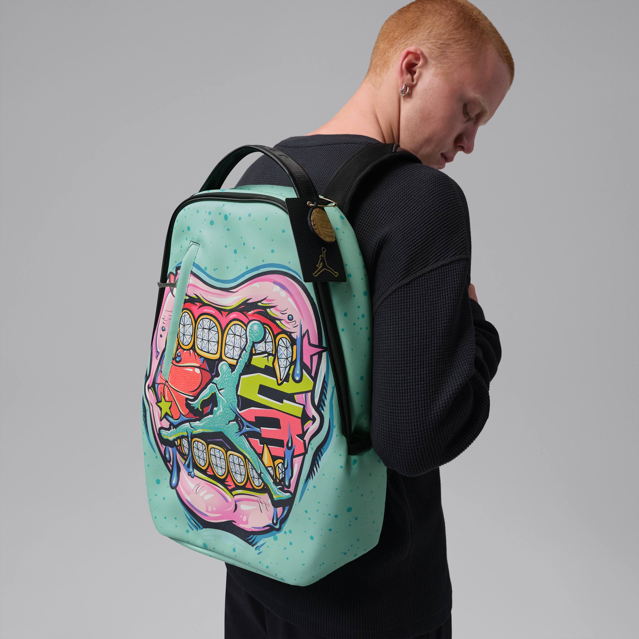 Men's Jordan 6 Rings Mouth Backpack (26L) in Green | MA9337-E80