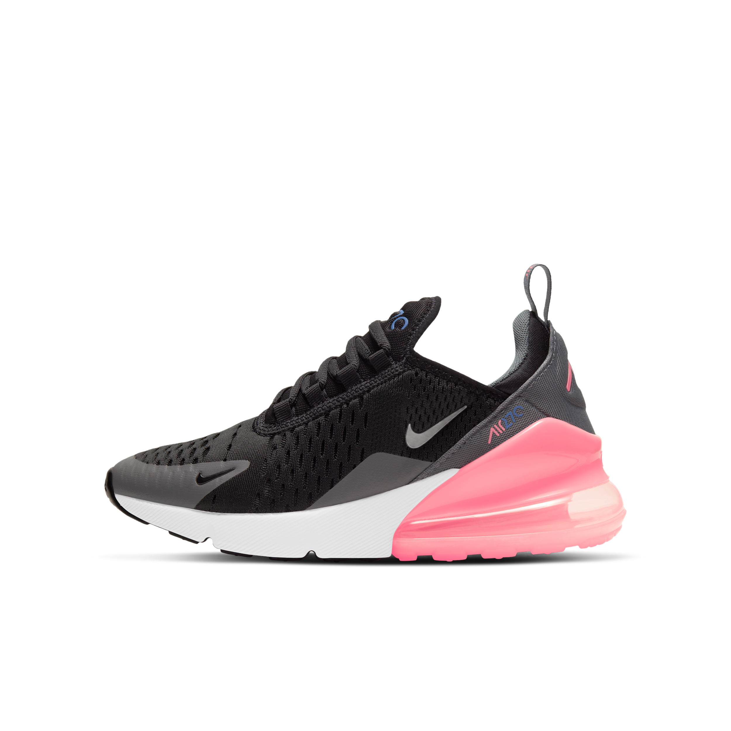 Nike Kids' Air Max 270 Sneaker Big Kid Shoes (Black/Pink/Grey) - Size 5.5 M