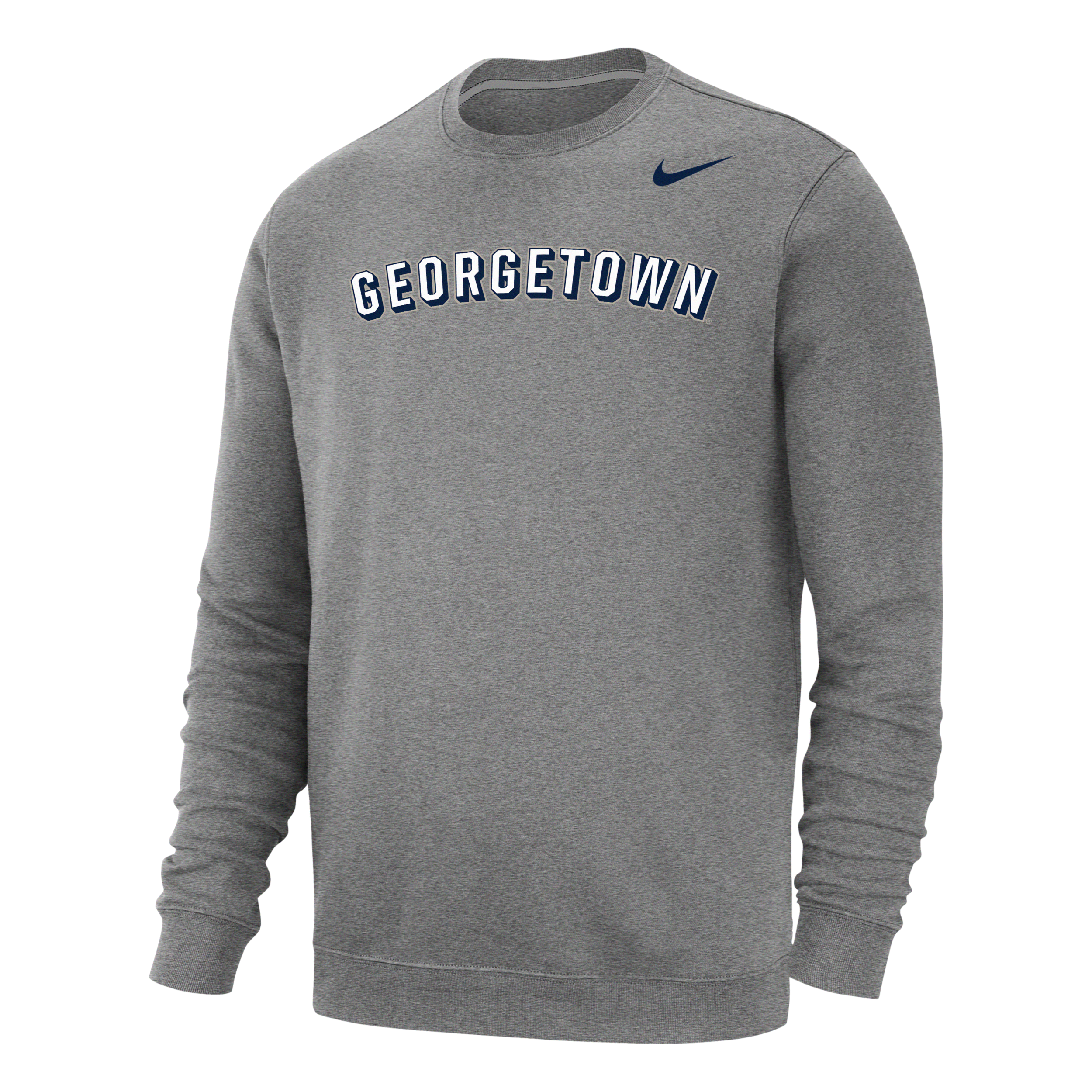 Nike Georgetown Club Fleece  Men's College Sweatshirt In Grey