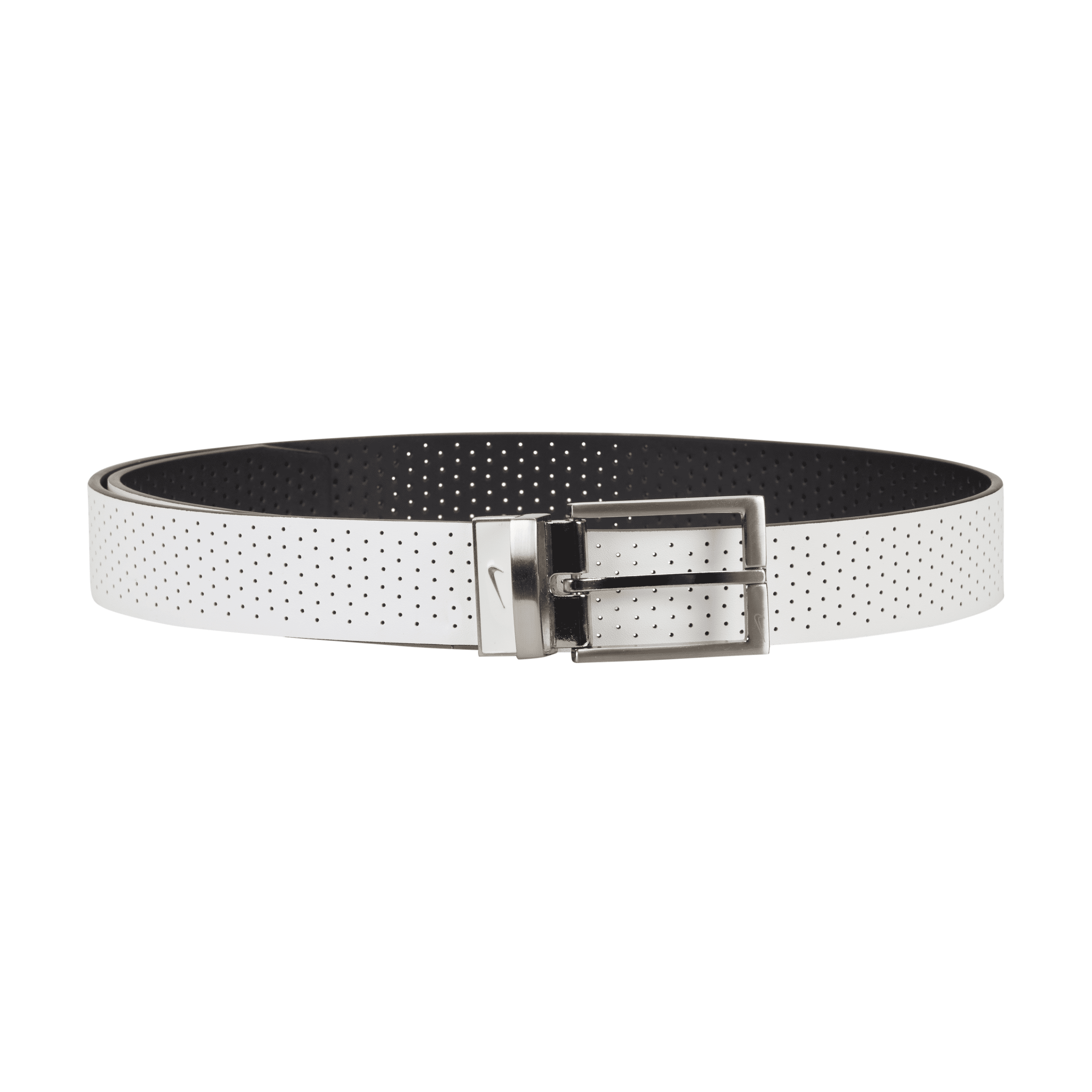 Shop Nike Men's Core Perforated Reversible Belt In White