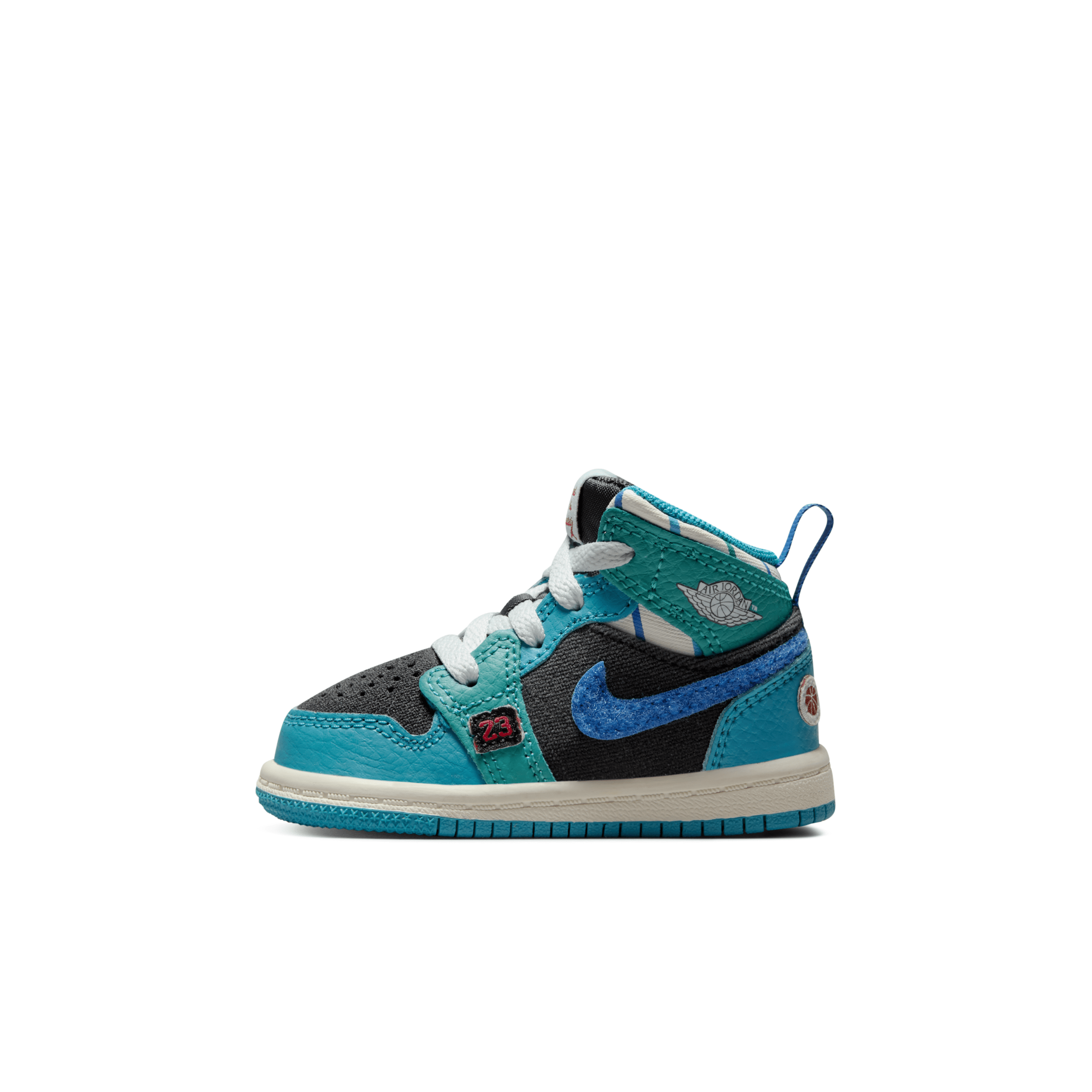Shop Jordan 1 Mid Ss Baby/toddler Shoes In Grey