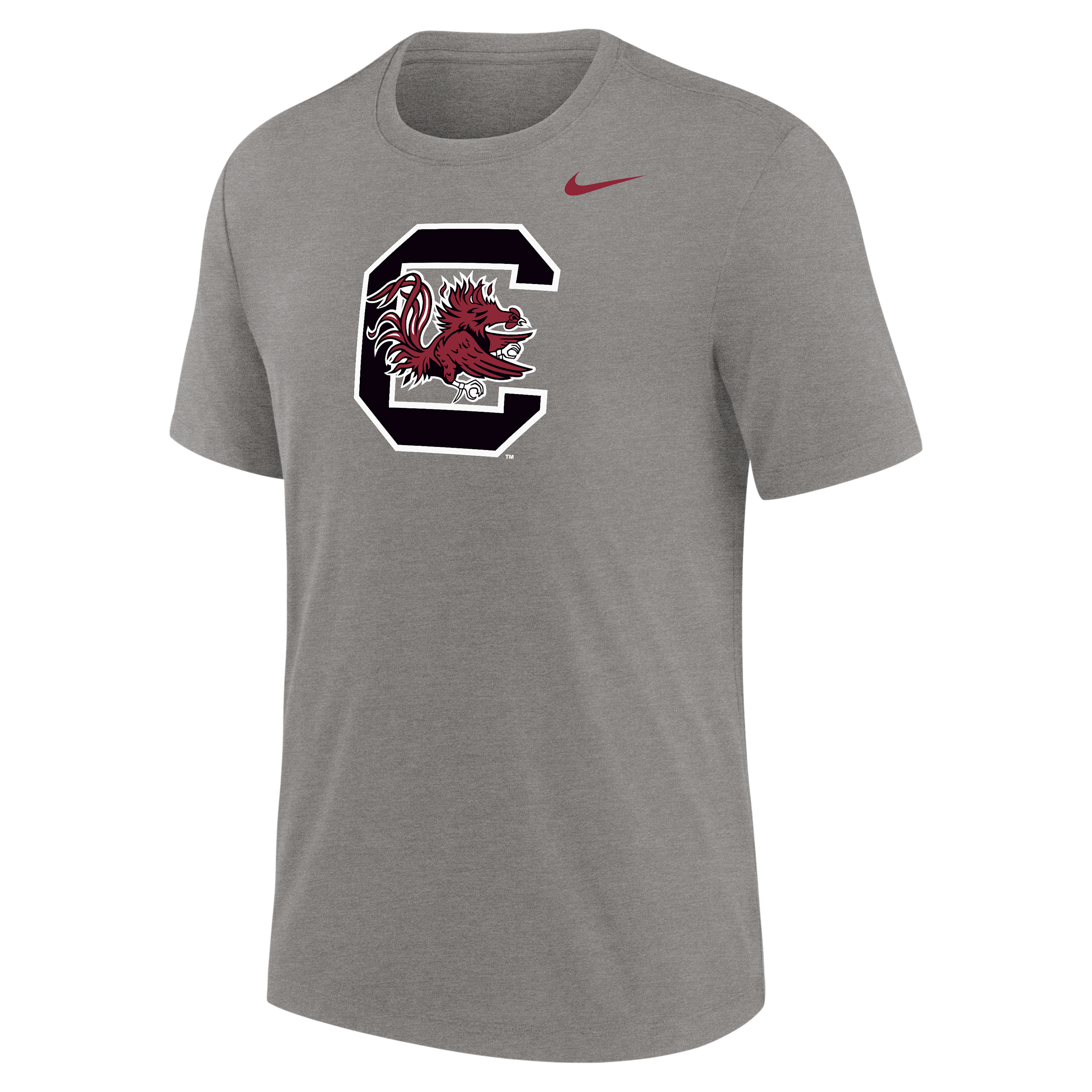 Nike Men's College (South Carolina Gamecocks) Tri-Blend T-Shirt in Grey | M21372P204SCAR-DGH
