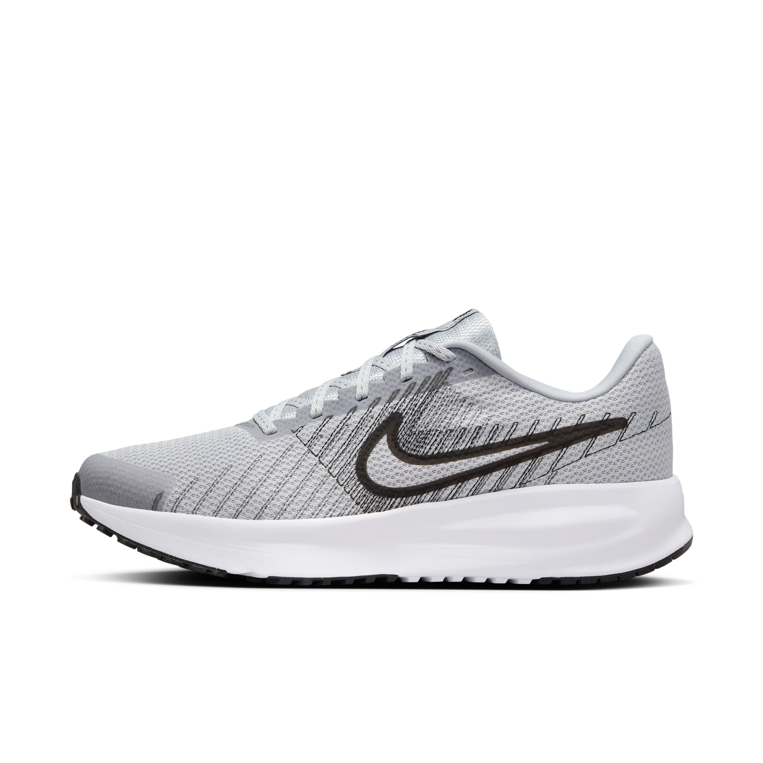Nike Men's Run Defy Road Running Shoes In Gray