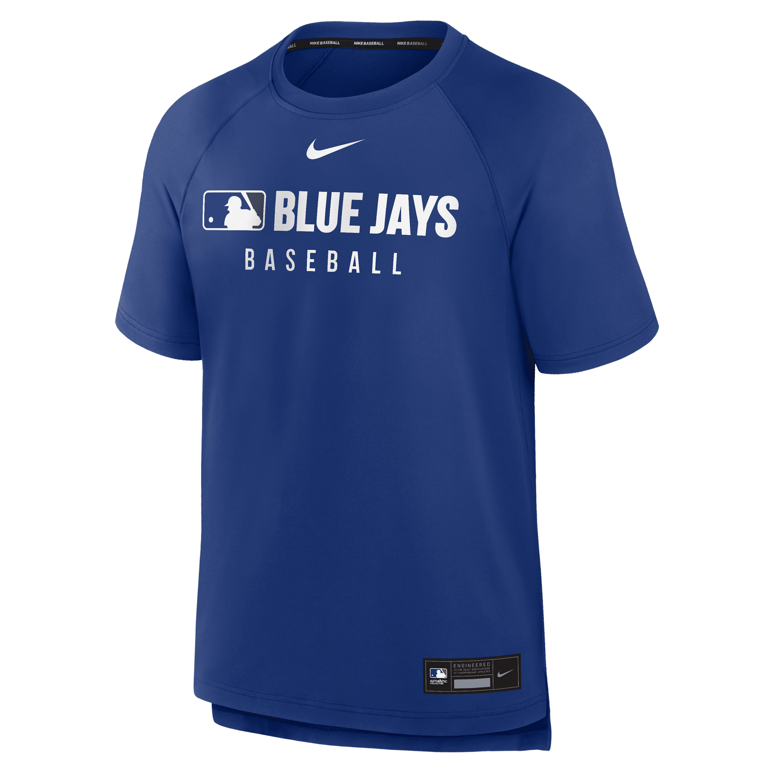 Nike Men's Royal Toronto Blue Jays Authentic Collection Pregame Raglan Performance T-shirt