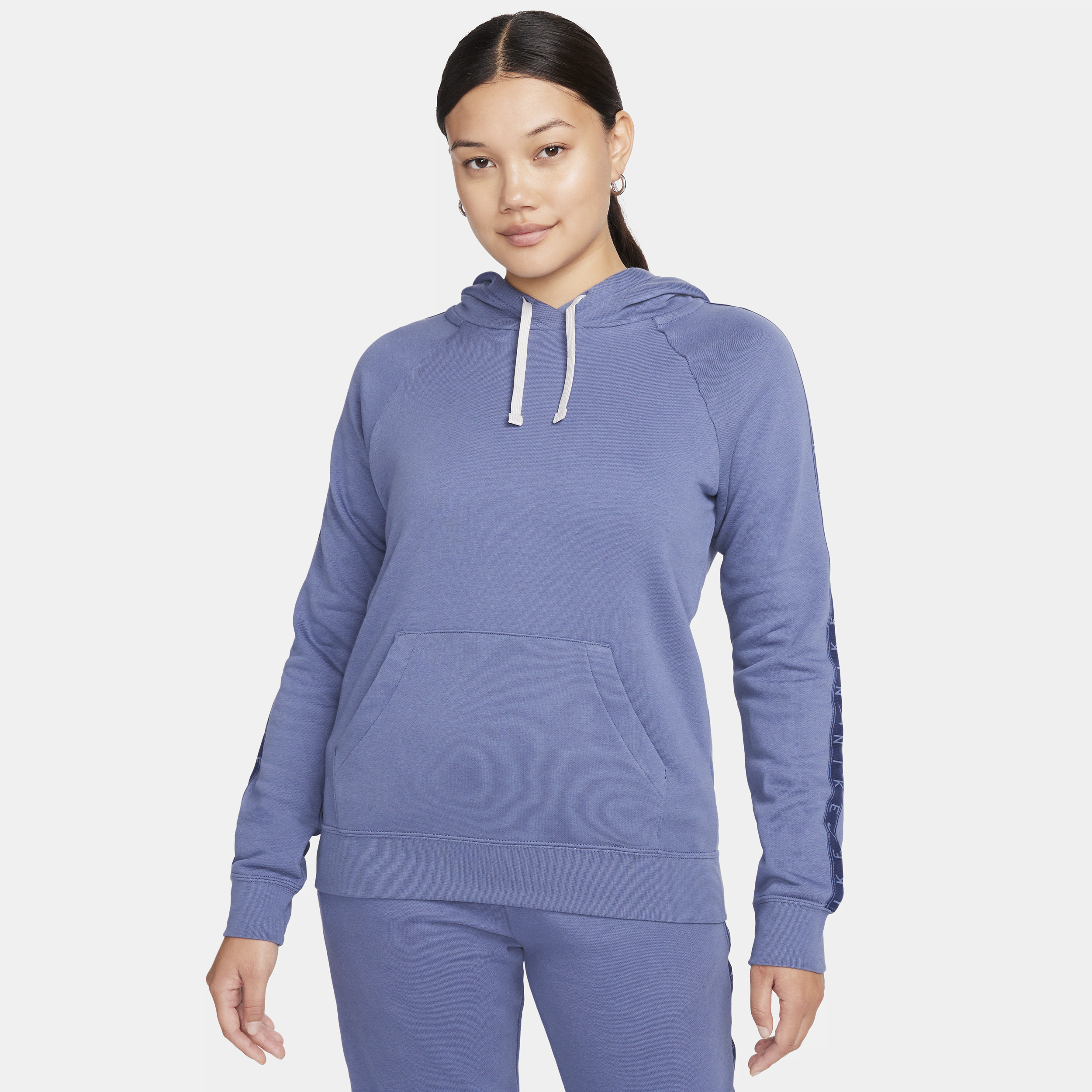Shop Nike Women's  Sportswear Essential Fleece Hoodie In Blue