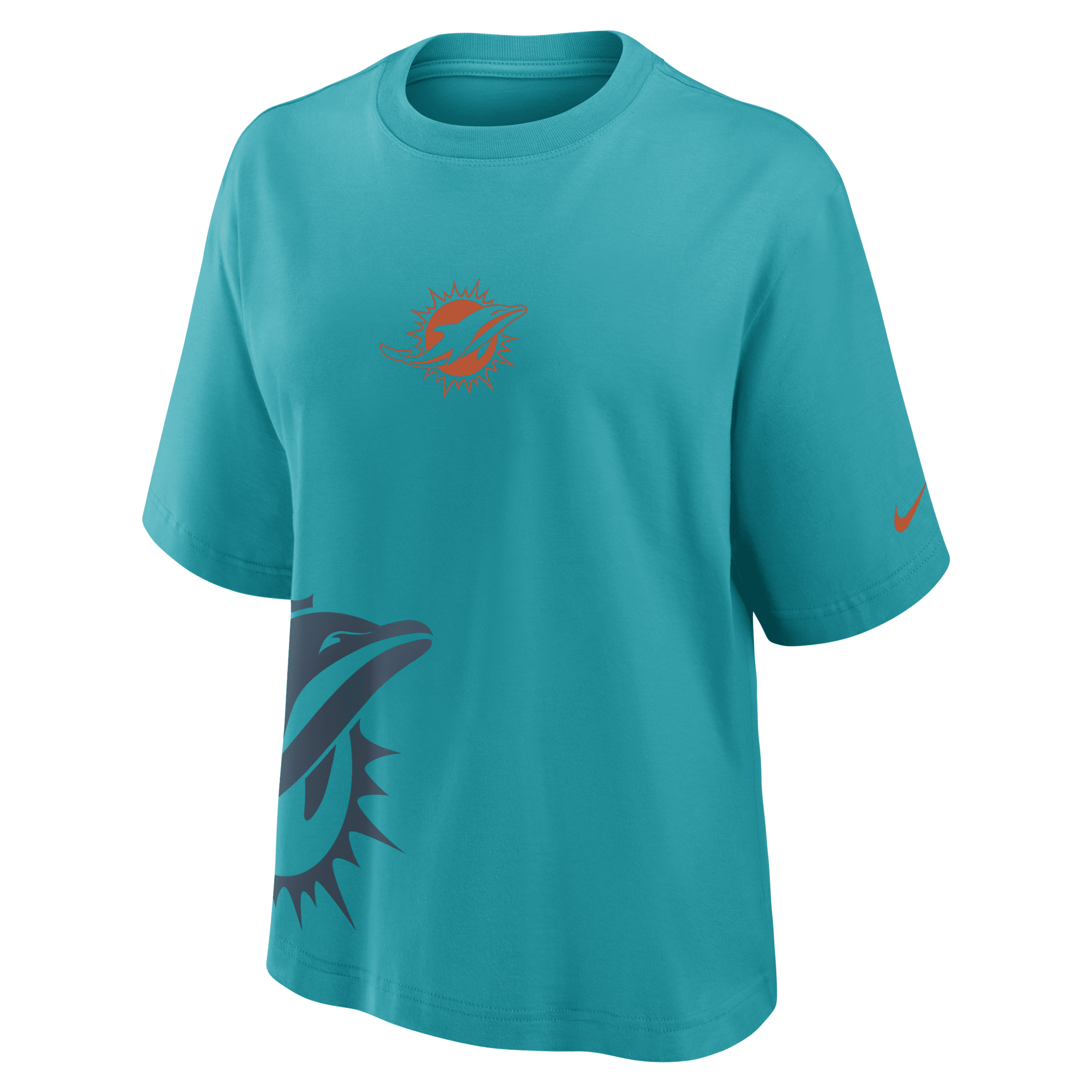 Nike Miami Dolphins Boxy Women's Nfl T-shirt In Green