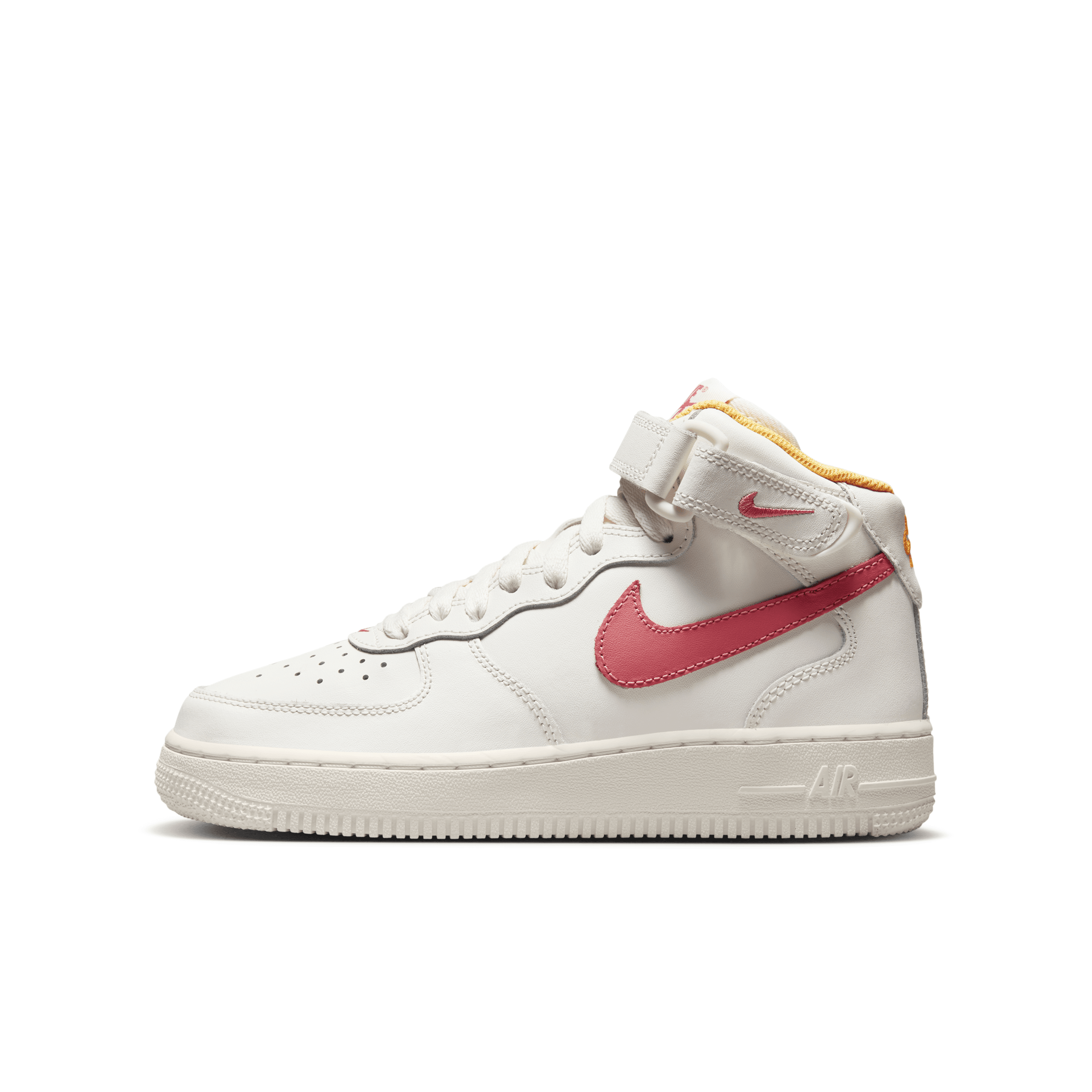 Nike Air Force 1 Mid Le Big Kids' Shoes In White