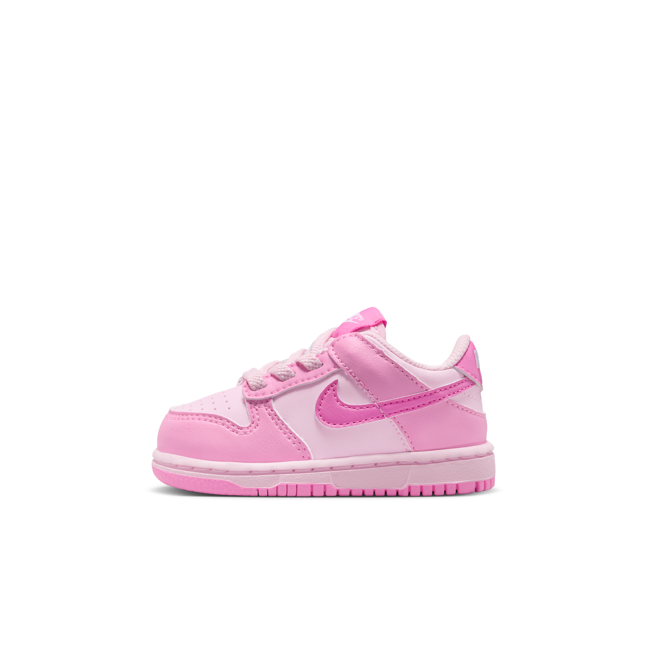 Nike Toddler Girls' Dunk Low Elastic Lace Lifestyle Sneakers from Finish Line - Pink Iris, Playful Pink