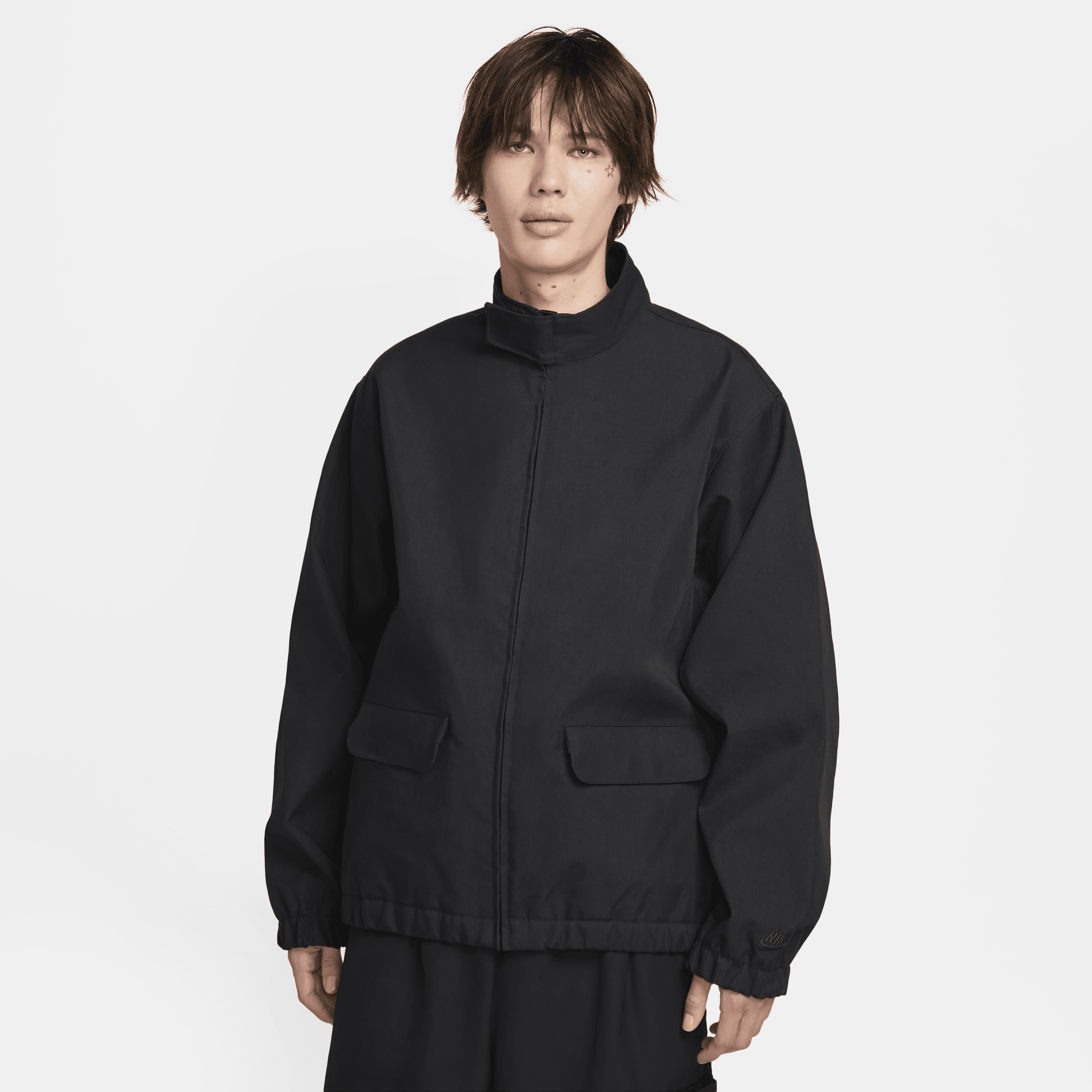 Shop Nike Men's  Sportswear Tech Pack Storm-fit Cotton Jacket In Black
