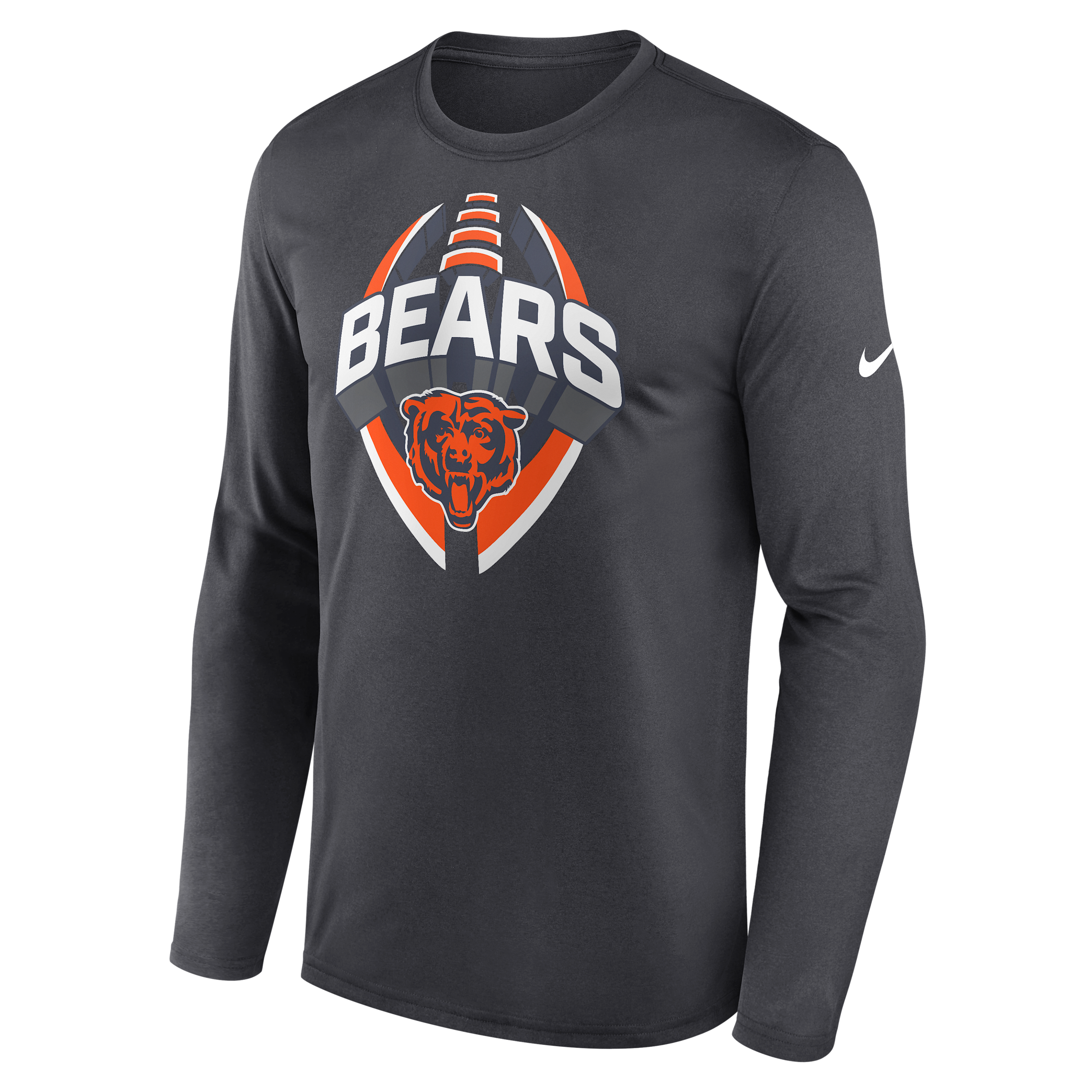 Nike Chicago Bears Legend Icon  Men's Dri-fit Nfl Long-sleeve T-shirt In Gray