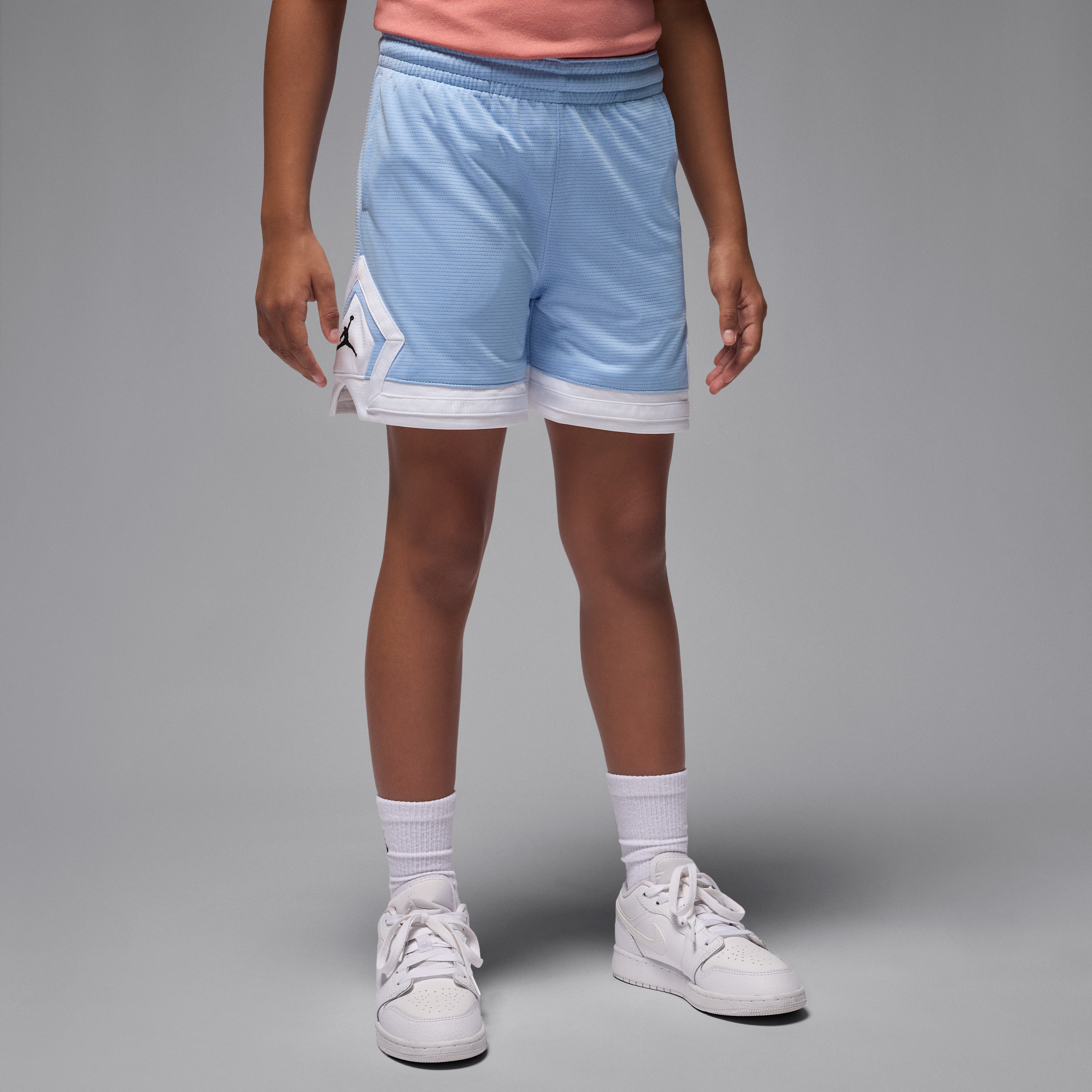 Jordan Dri-fit Big Kids' Diamond Shorts In Blue