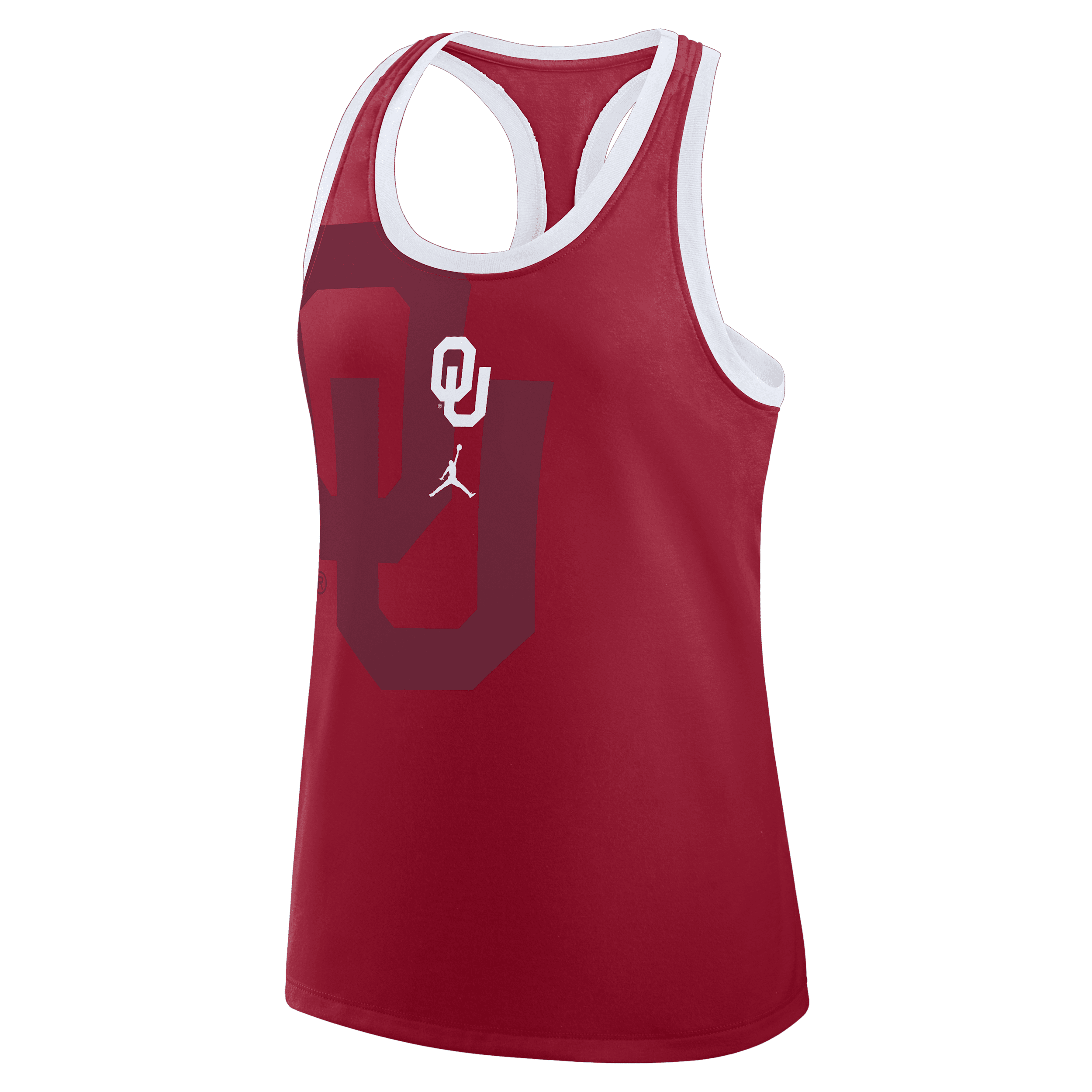 JORDAN WOMEN'S OKLAHOMA PRIMETIME SHADOW  BRAND COLLEGE RACERBACK TANK TOP 1015855129