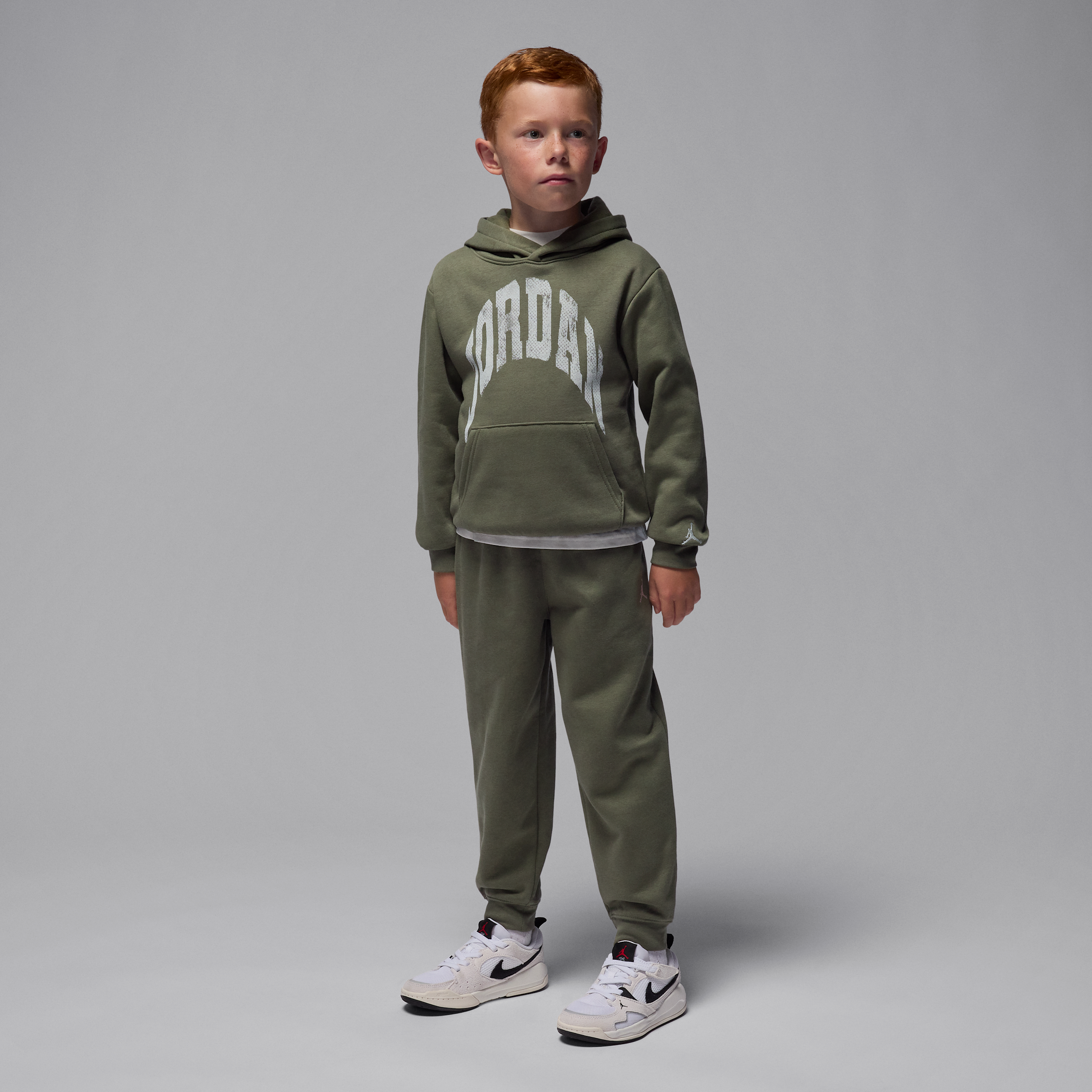 Jordan Mvp Little Kids' 2-piece Fleece Pullover Hoodie Set In Green