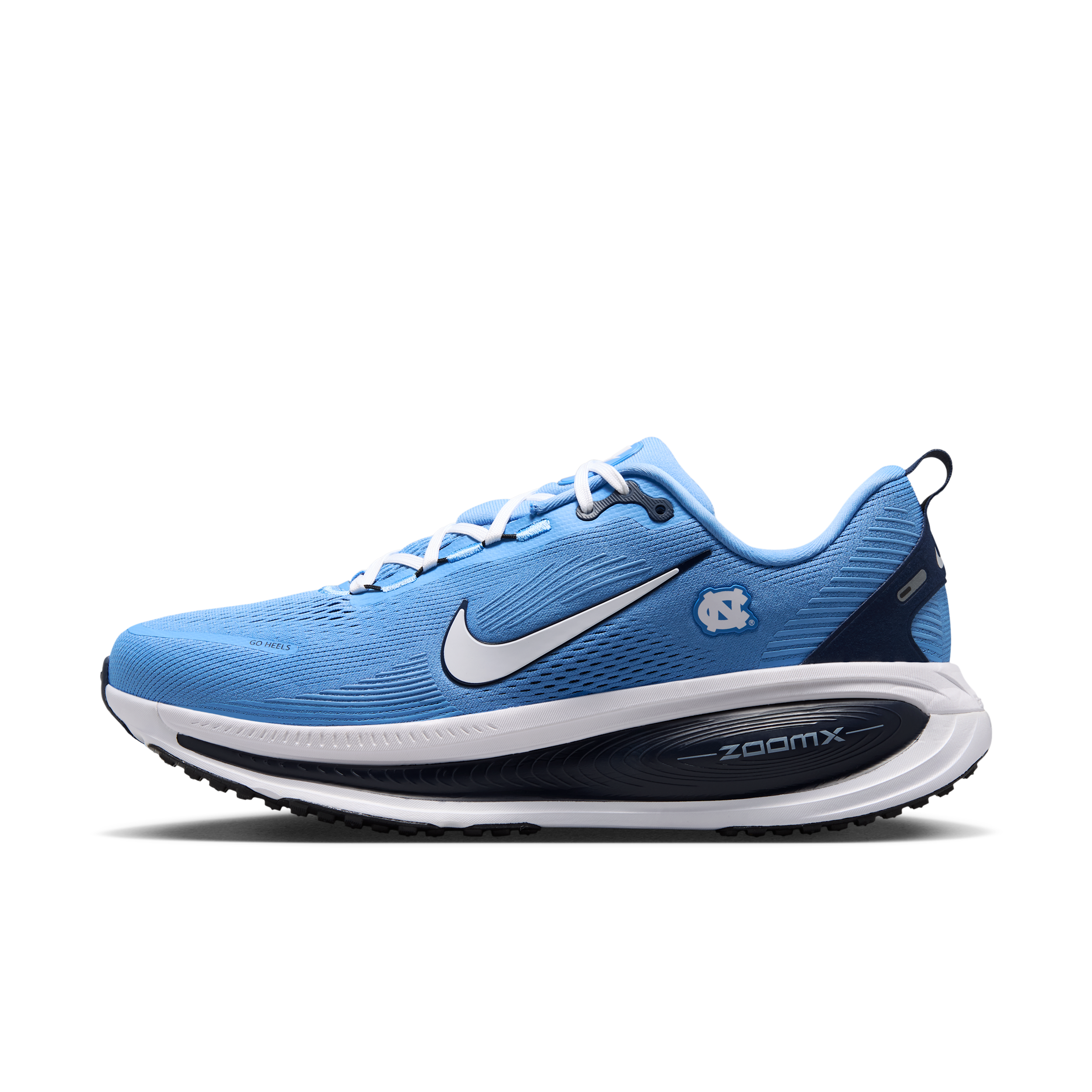 Nike Vomero 18 North Carolina Running Shoes, Men's, M8.5/W10, Valor Blue/White/College Navy