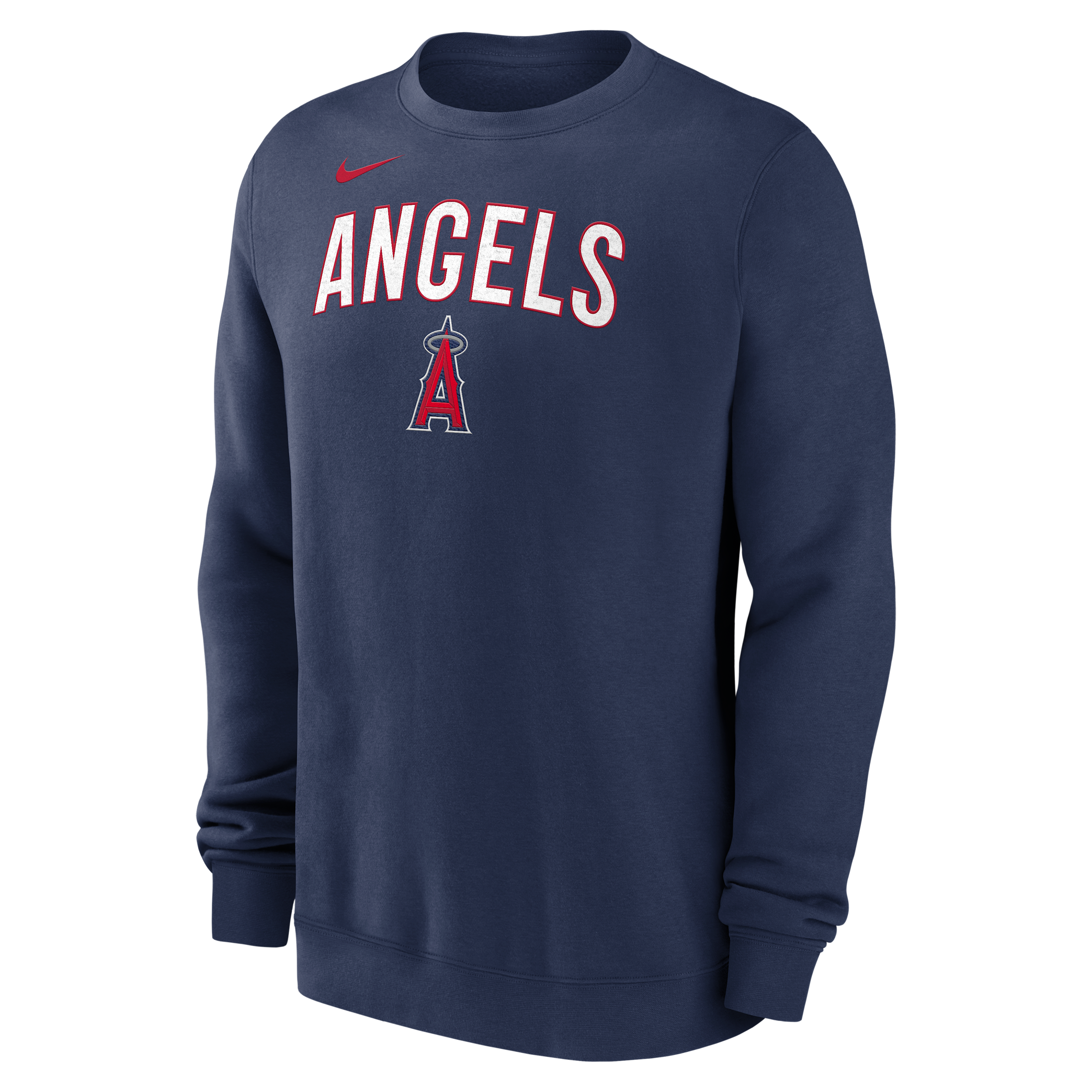 Los Angeles Angels Nike Men's MLB Pullover Crew in Blue | NKPU160NANG-LYA
