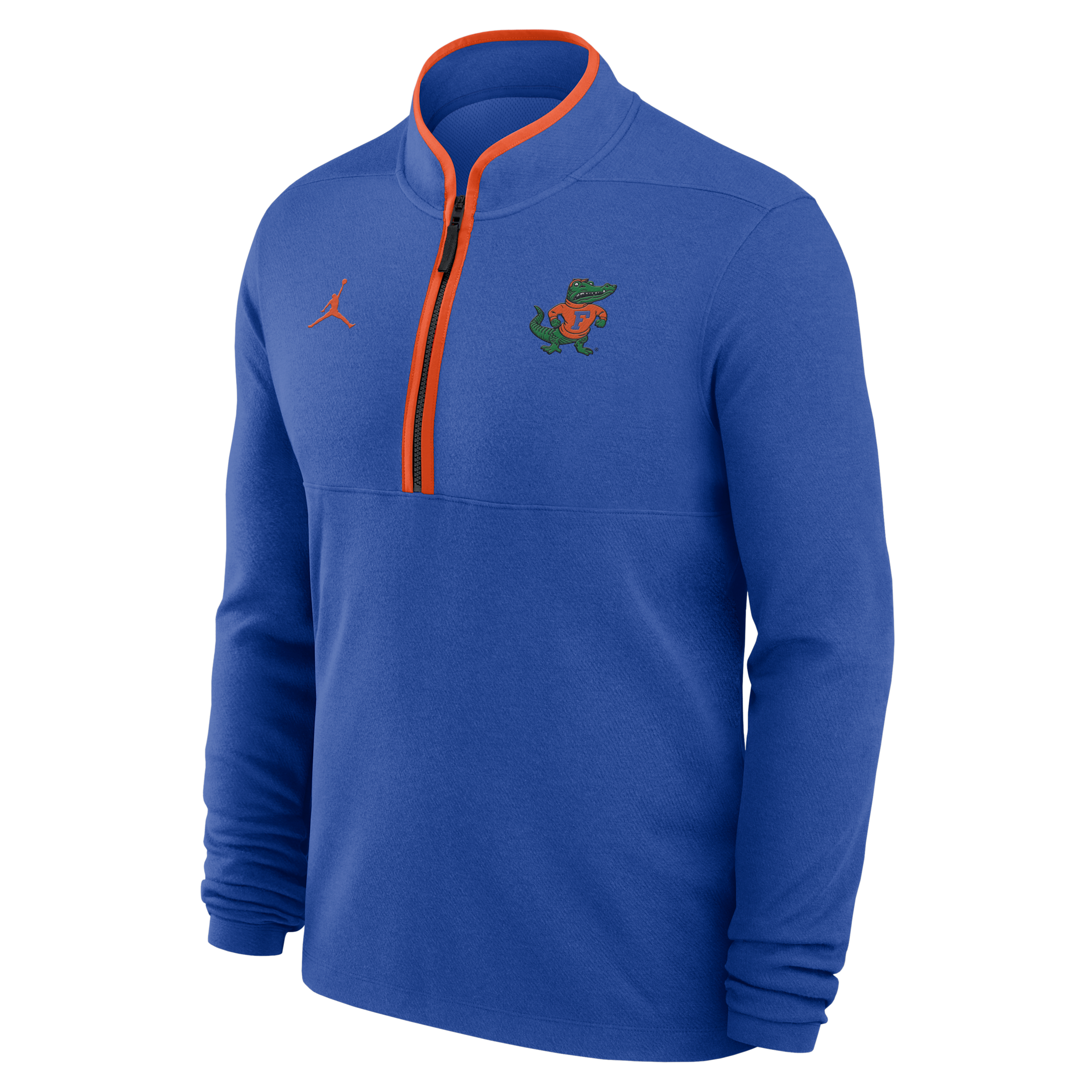 Nike Men's Florida Courtside Jordan Brand Dri-FIT College Half-Zip Top in Blue | JJ4308DDUFV-KMU