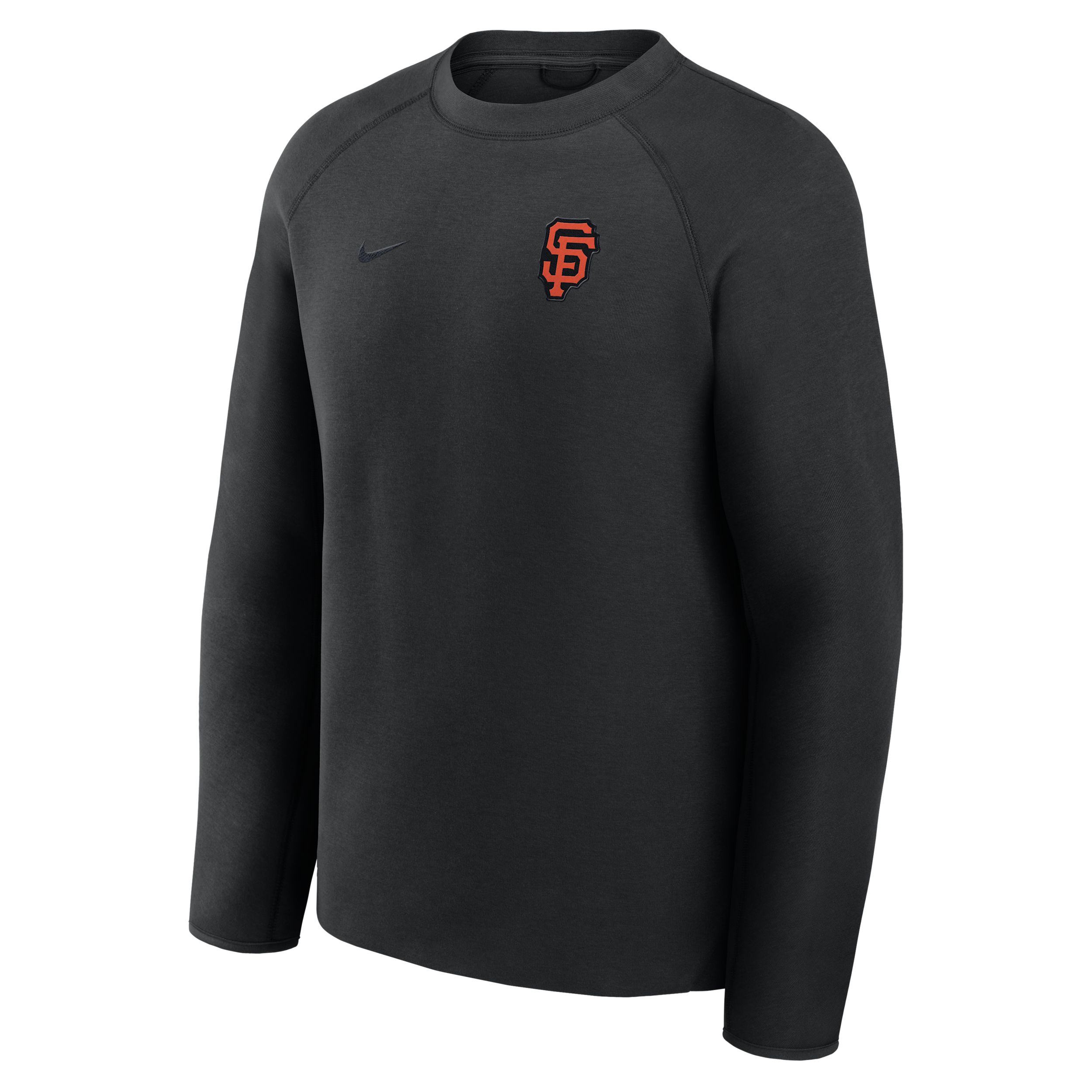 San Francisco Giants Tech Fleece Nike Men's MLB Pullover Crew in Black | 05L6912ZGIA-6DU