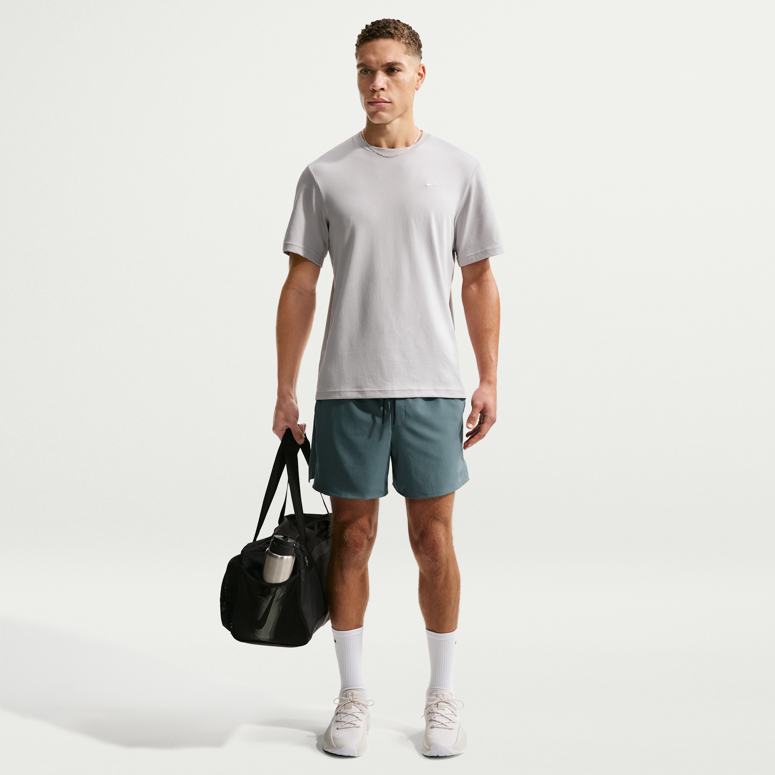 Nike Men's Unlimited Dri-FIT 5" Unlined Versatile Shorts in Grey | DV9336-382