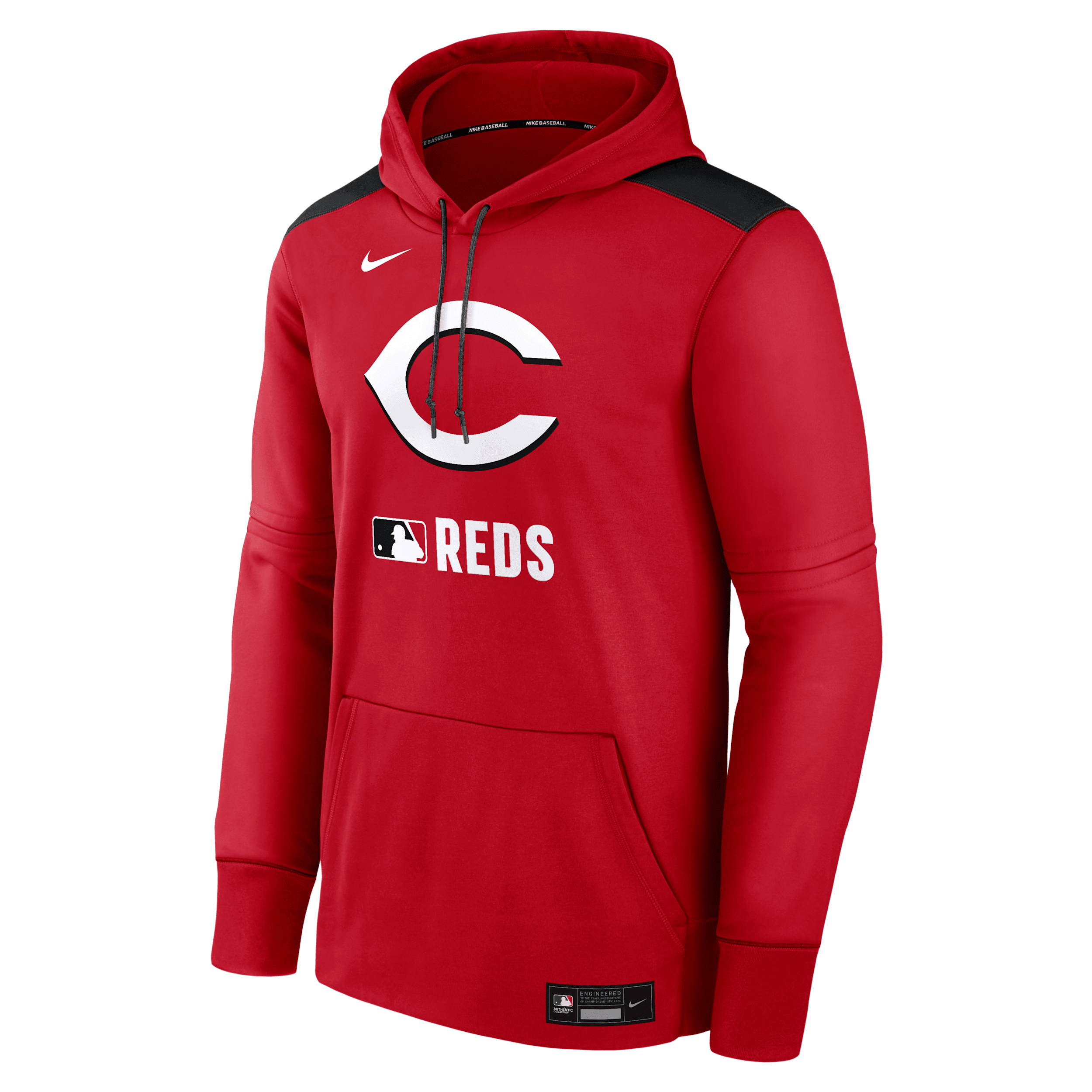 Nike Men's Cincinnati Reds Authentic Collection  Therma Mlb Pullover Hoodie In Red