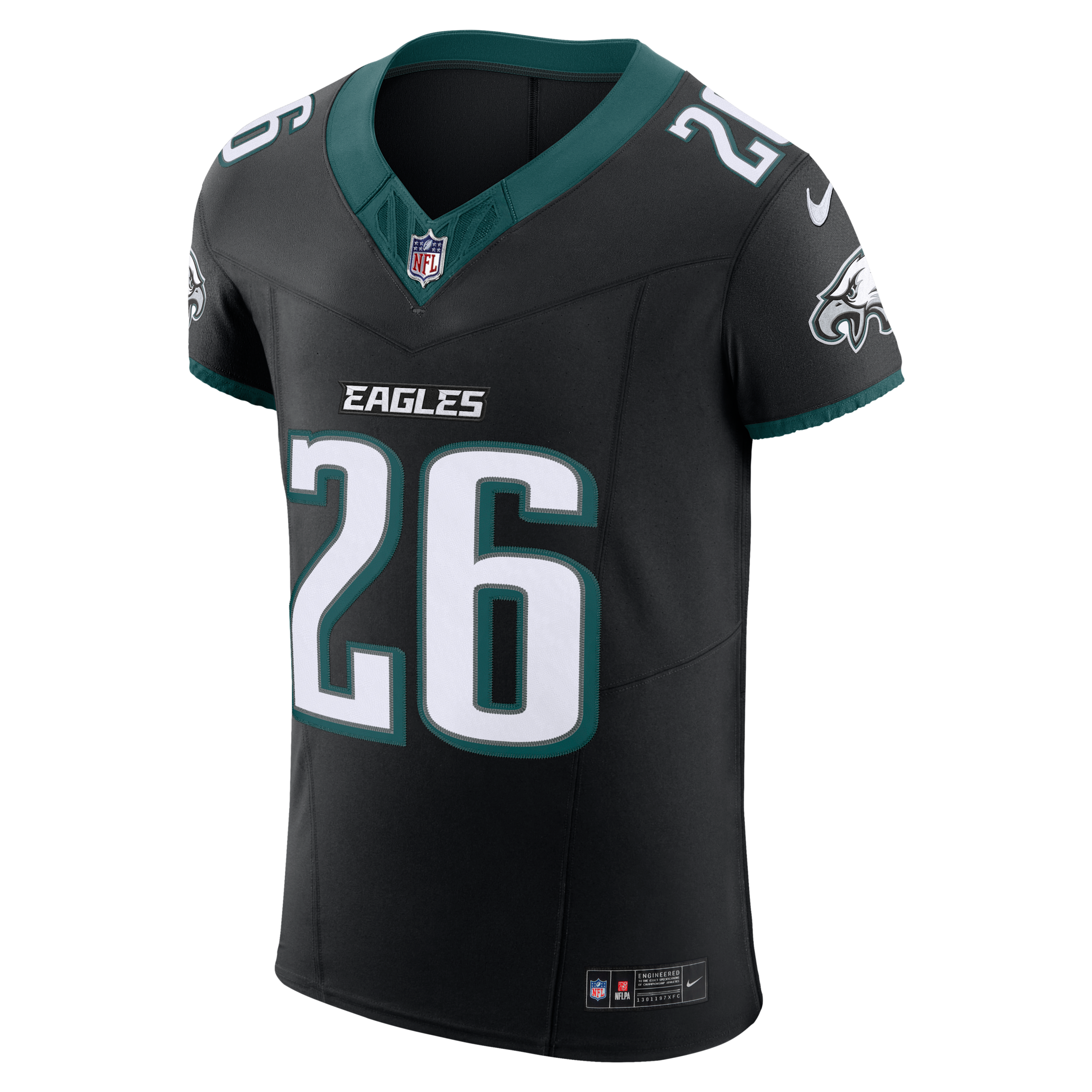 Saquon Barkley Philadelphia Eagles Nike Men's Dri-FIT NFL Elite Jersey in Black | 58NM0G5T86F-8Y3