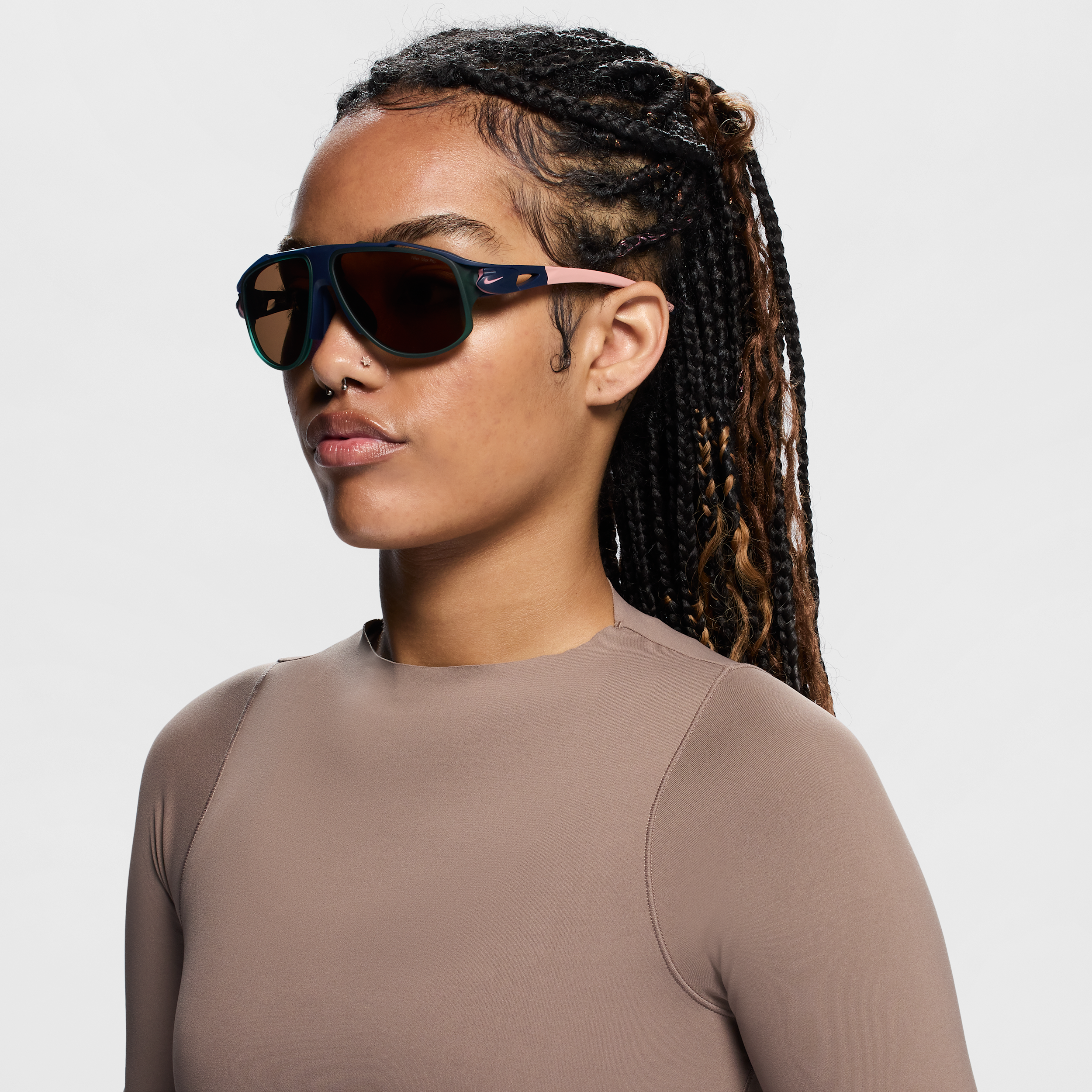 Nike FLYFREE INFINITY IO0099X 410 Women’s Sunglasses Blue Size 58