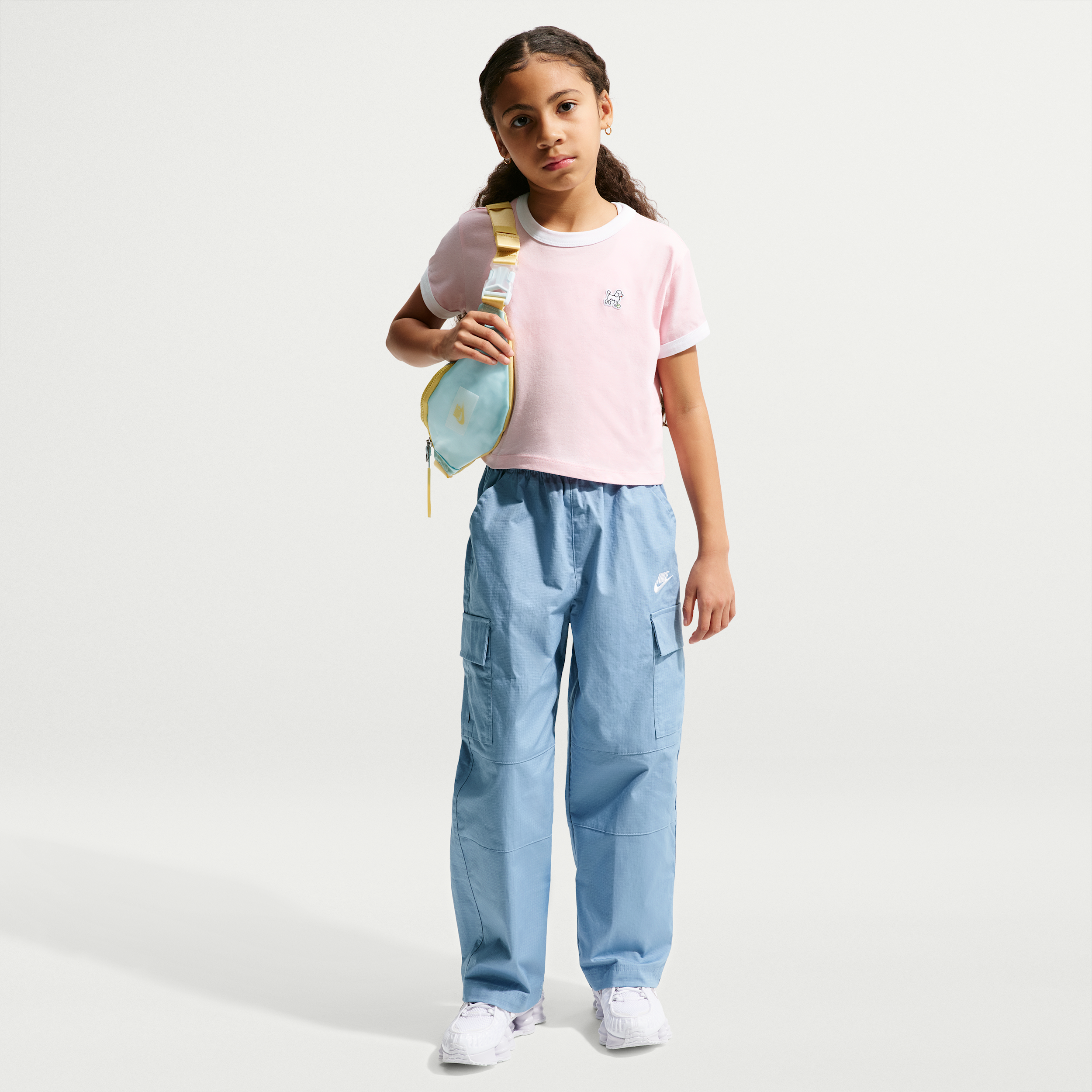 Nike Sportswear Club Big Kids' Woven Cargo Pants in Blue | IF2825-486
