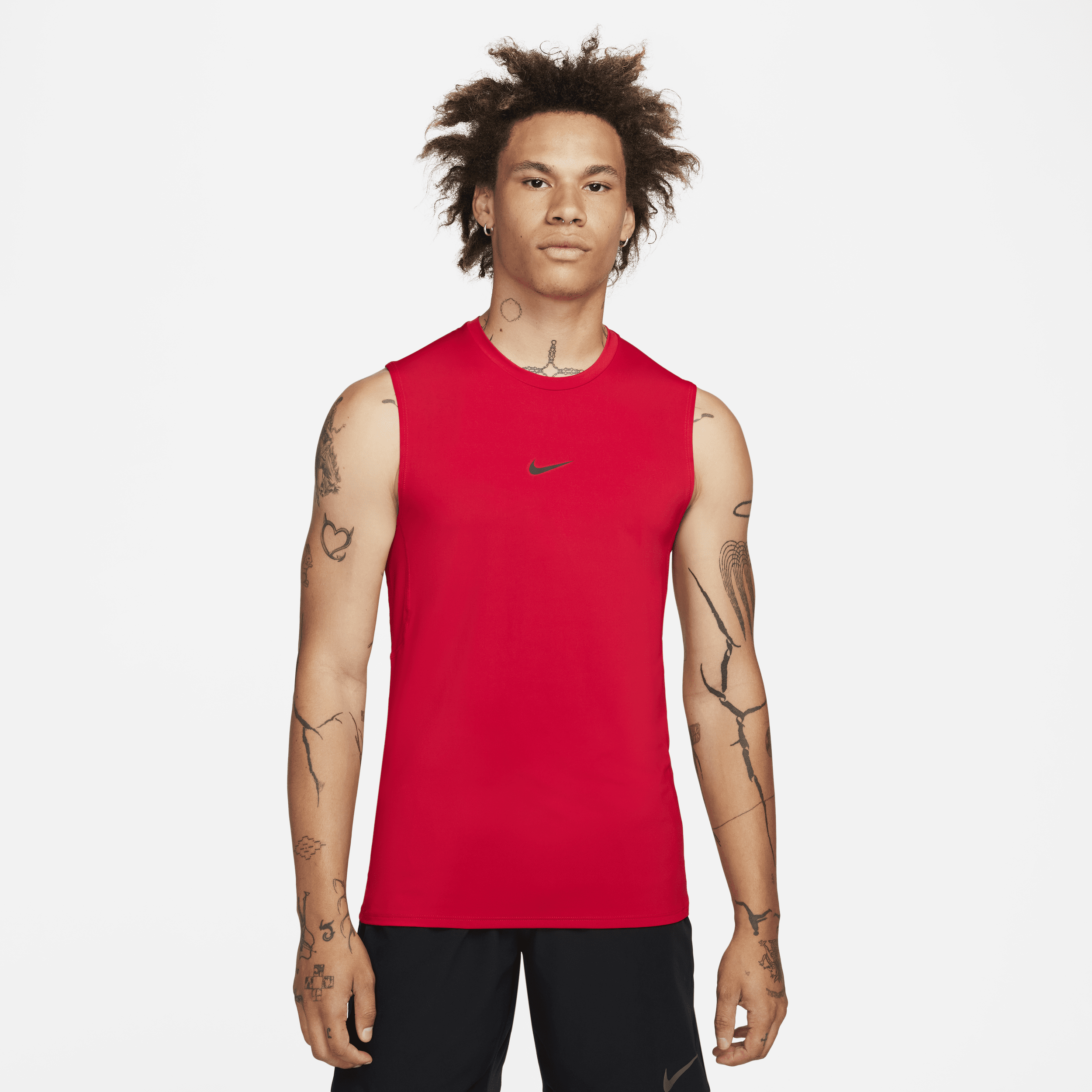 Men's Nike Pro Dri-FIT Slim Sleeveless Top in Red | FB7924-657