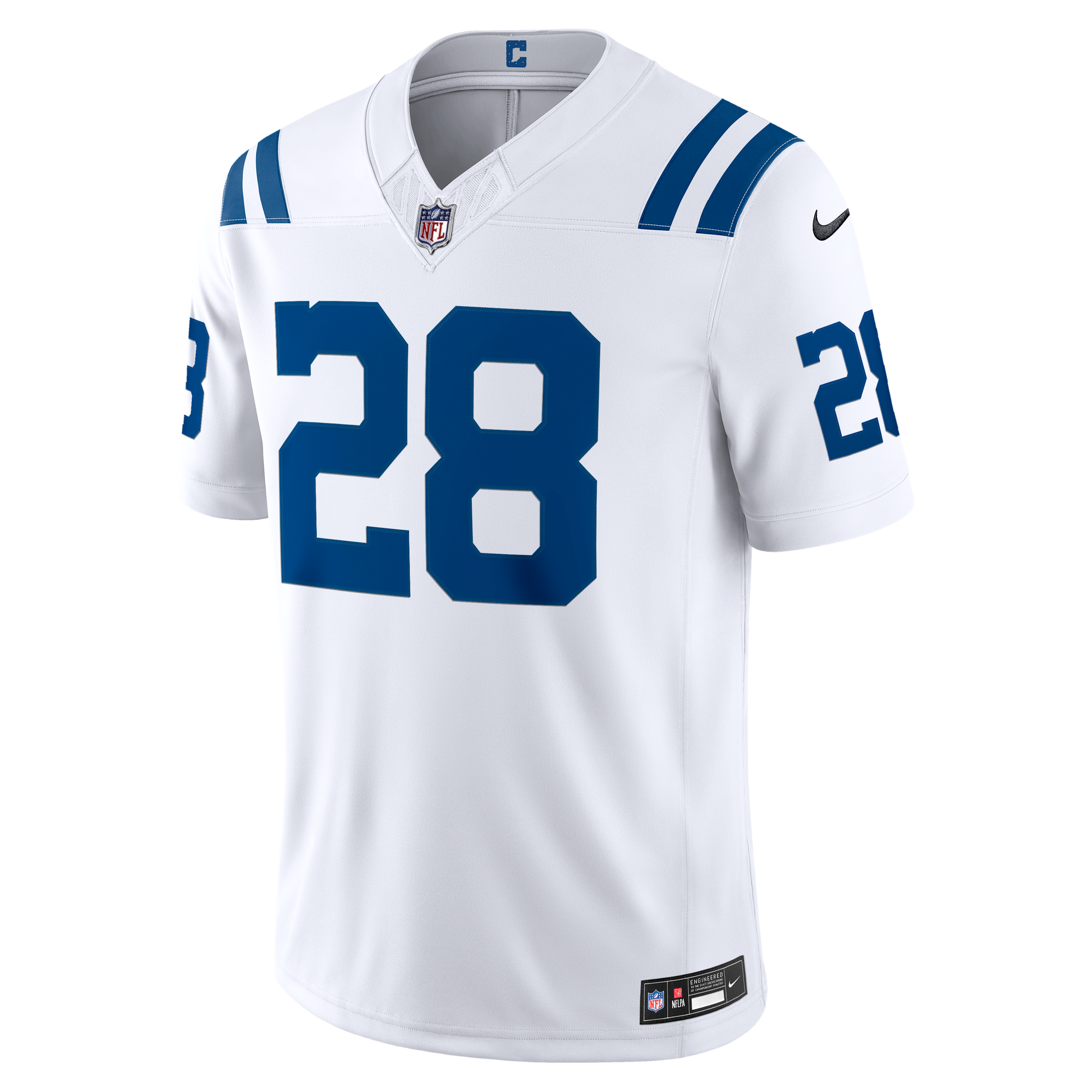 Jonathan Taylor Indianapolis Colts Nike Men's Dri-FIT NFL Limited Jersey in White | 37NMICLR98F-5SL