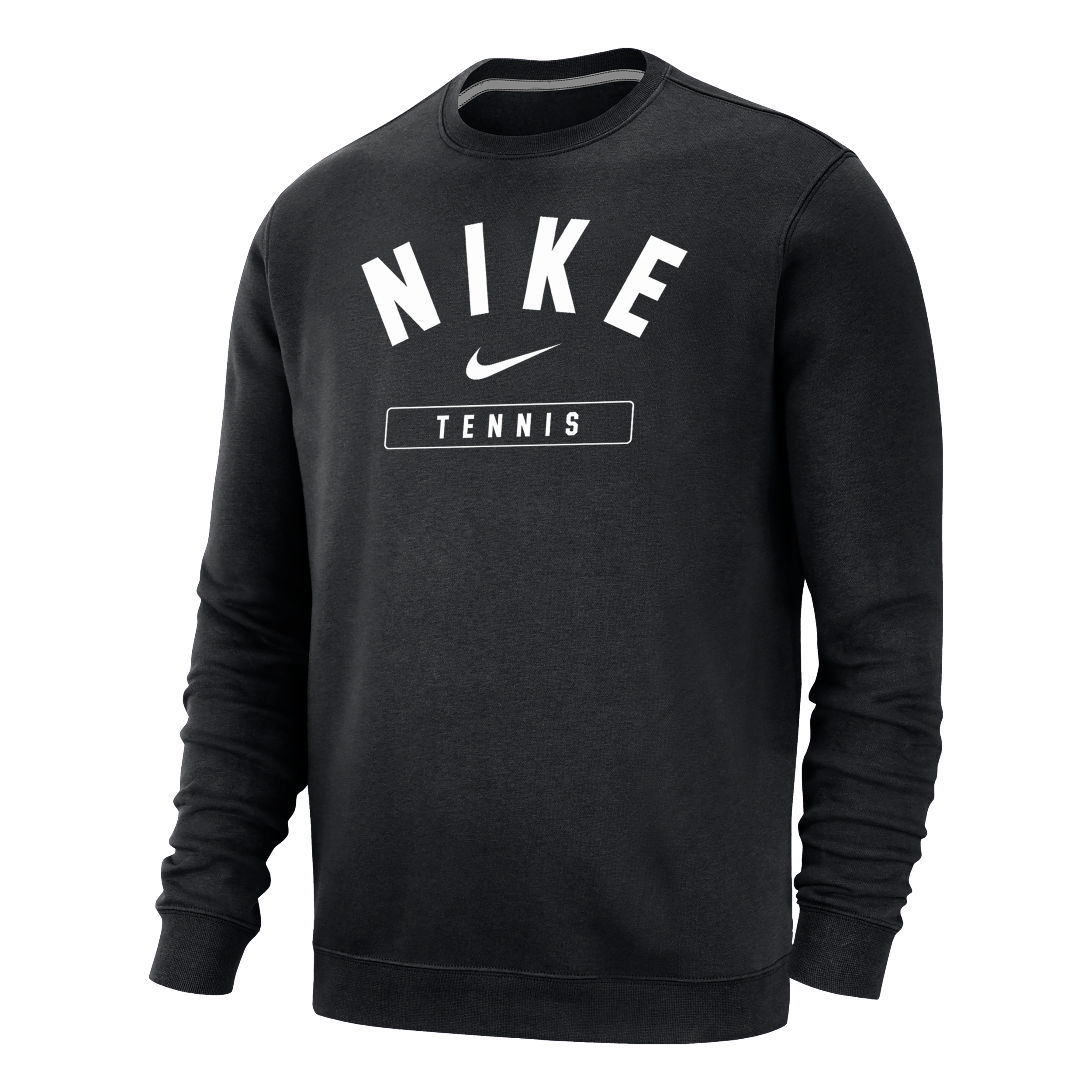 Nike Men's Tennis Crew-neck Sweatshirt In Black
