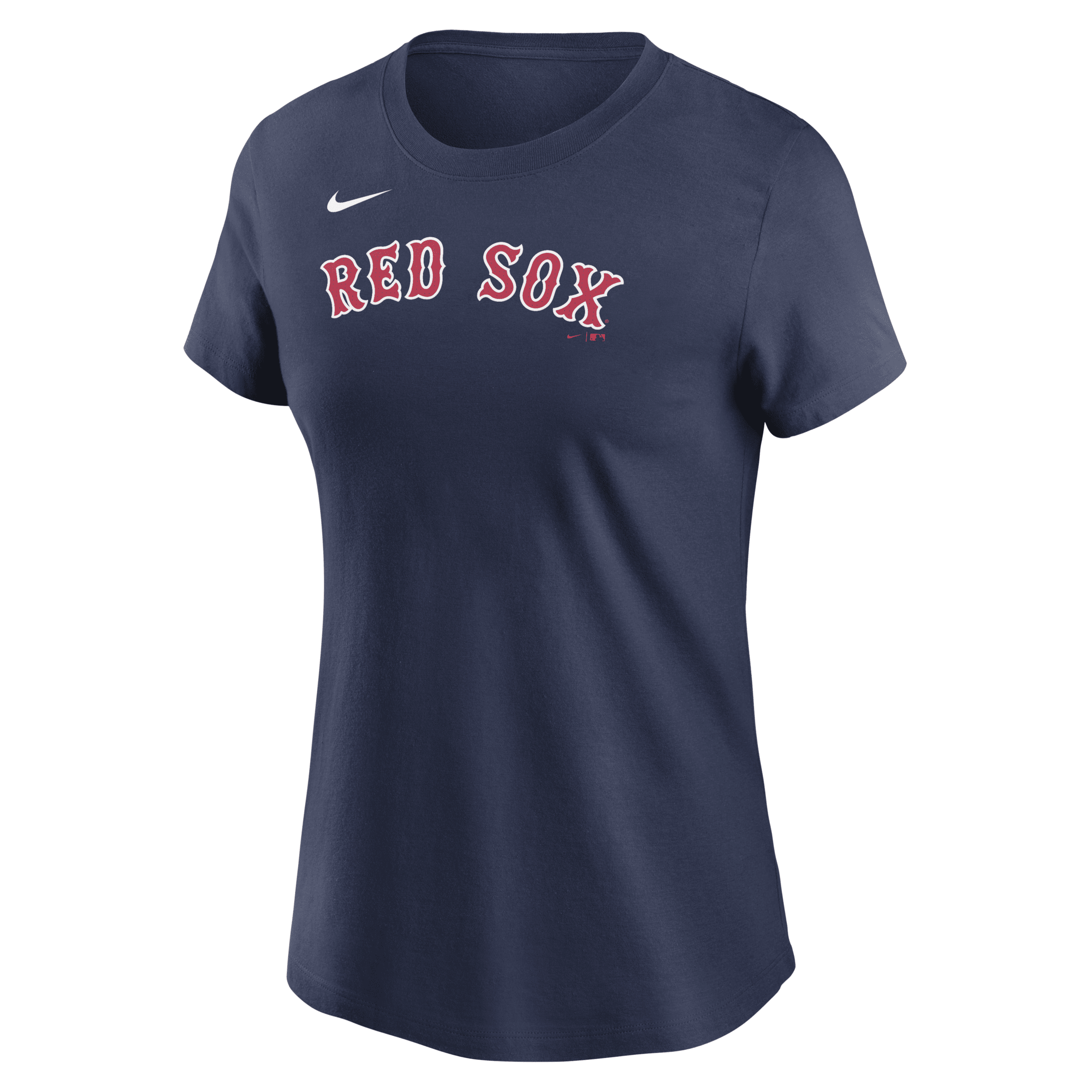Nike Boston Red Sox Wordmark  Women's Mlb T-shirt In Blue